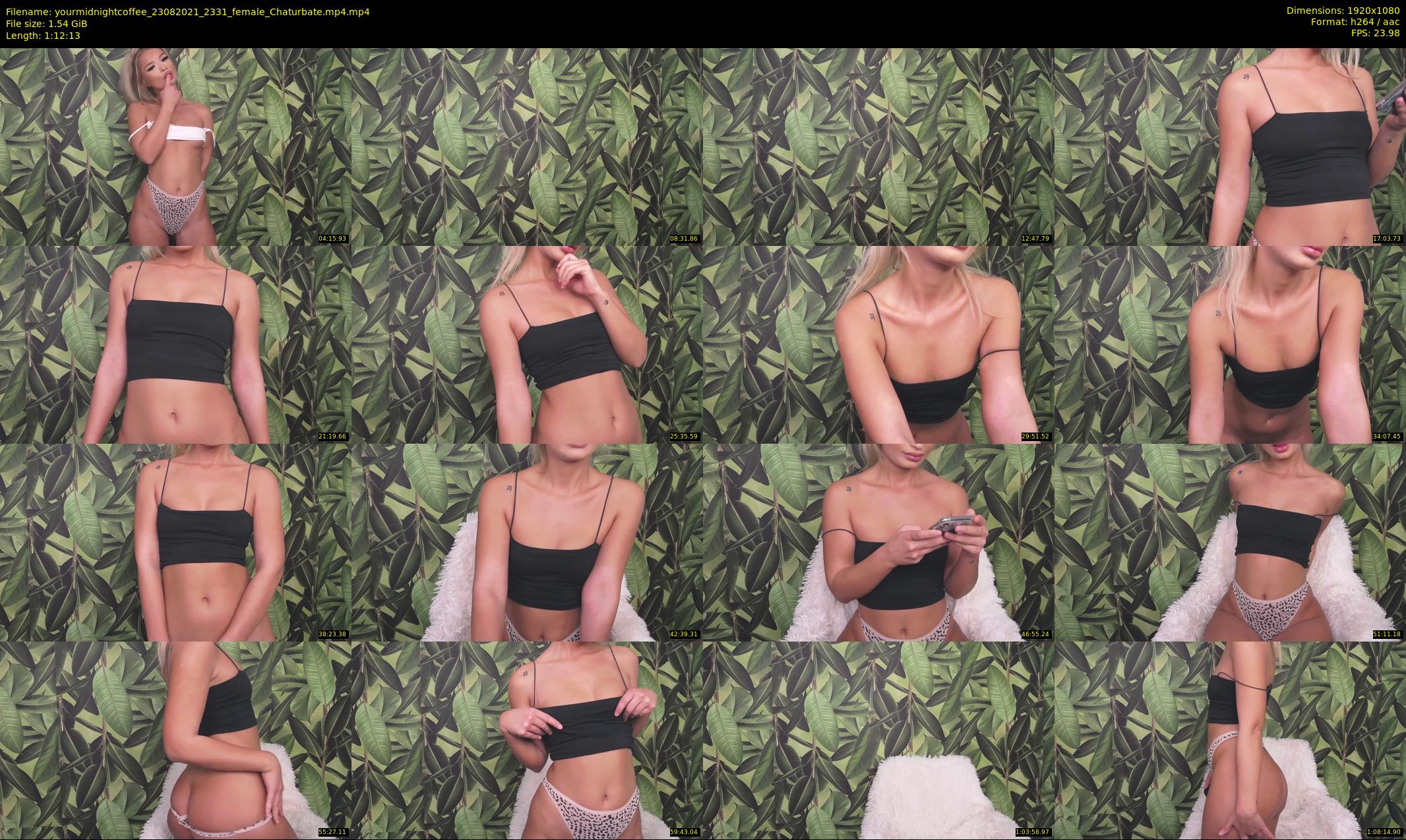 yourmidnightcoffee — 73 minute Chaturbate female cam show recording, 1080p, Aug 23, 2021