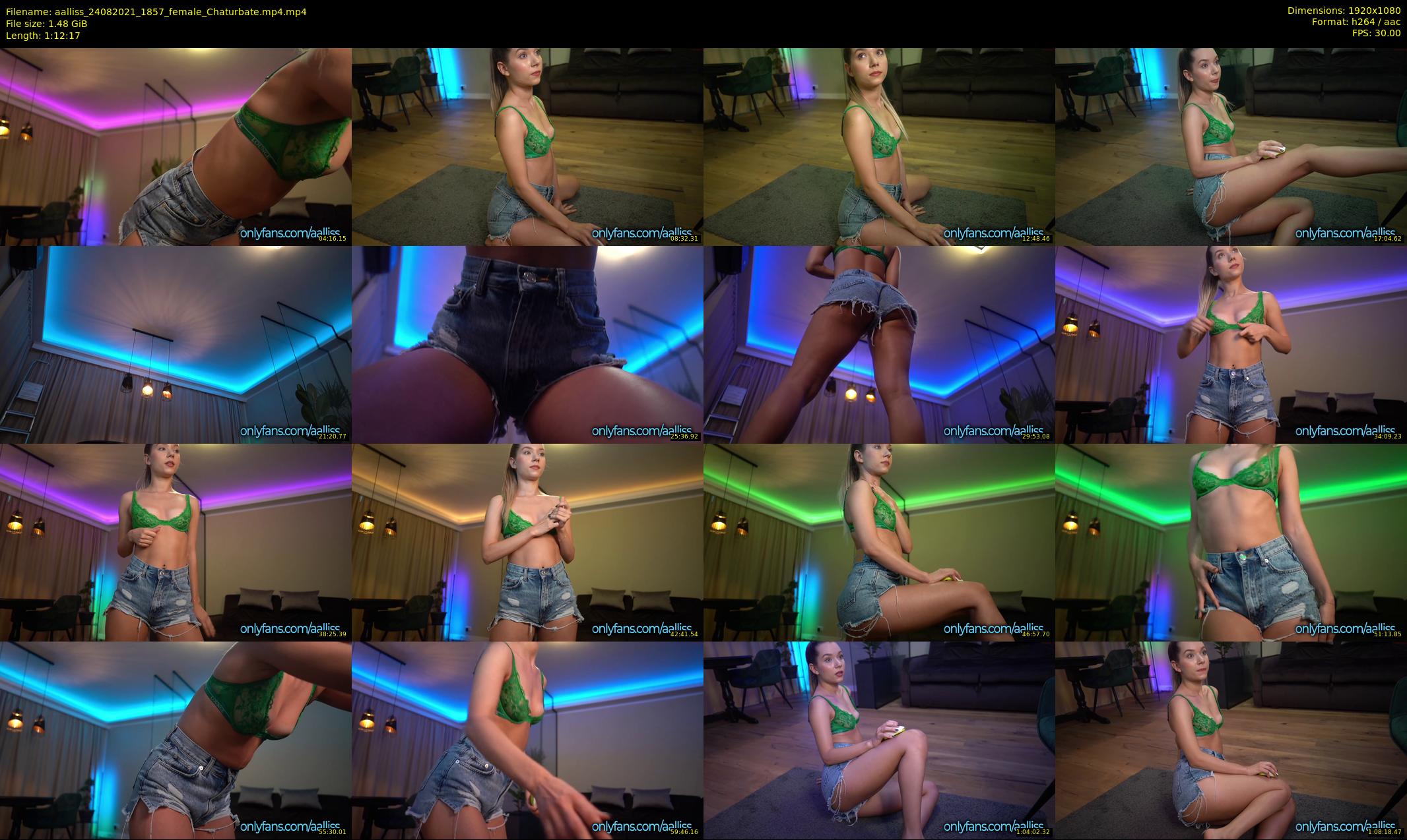 aalliss — 73 minute Chaturbate female cam show recording, 1080p, Aug 24, 2021