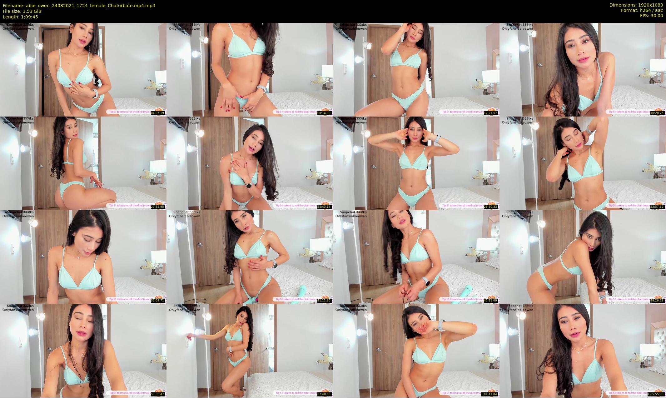 abie_owen — 70 minute Chaturbate female cam show recording, 1080p, Aug 24, 2021