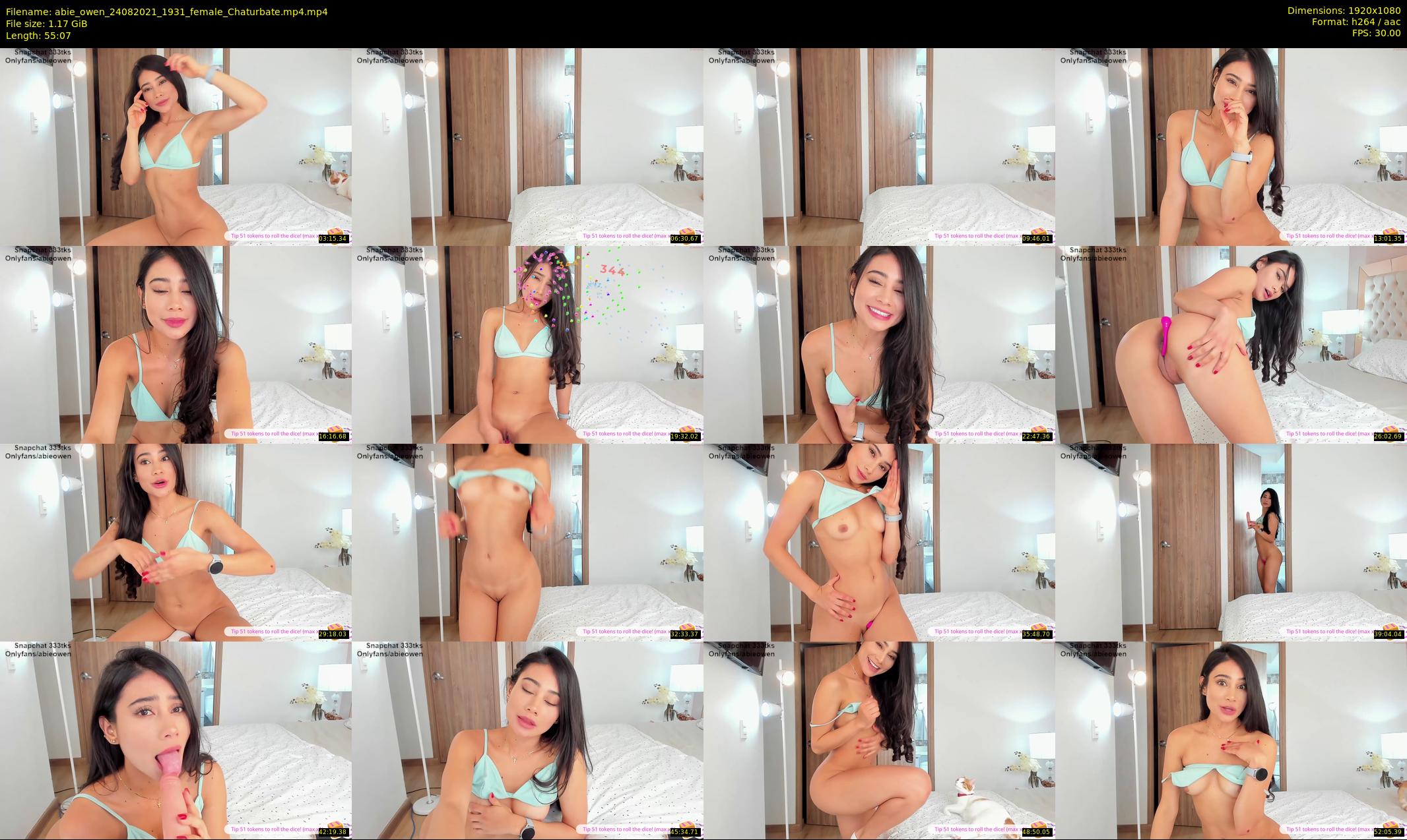 abie_owen — 56 minute Chaturbate female cam show recording, 1080p, Aug 24, 2021