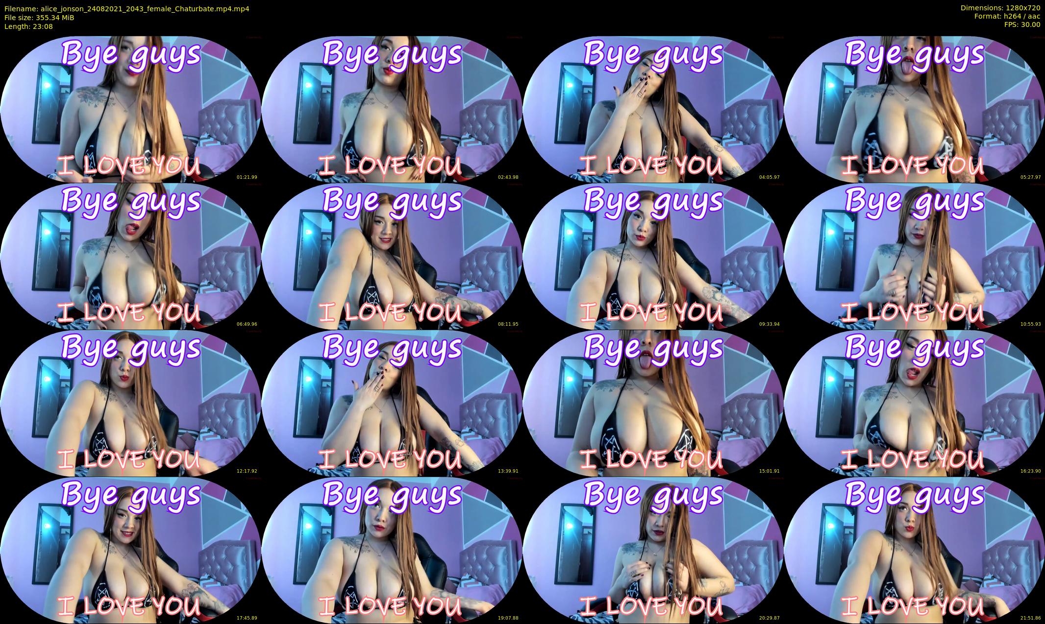 alice_jonson — 24 minute Chaturbate female cam show recording, 720p, Aug 24, 2021