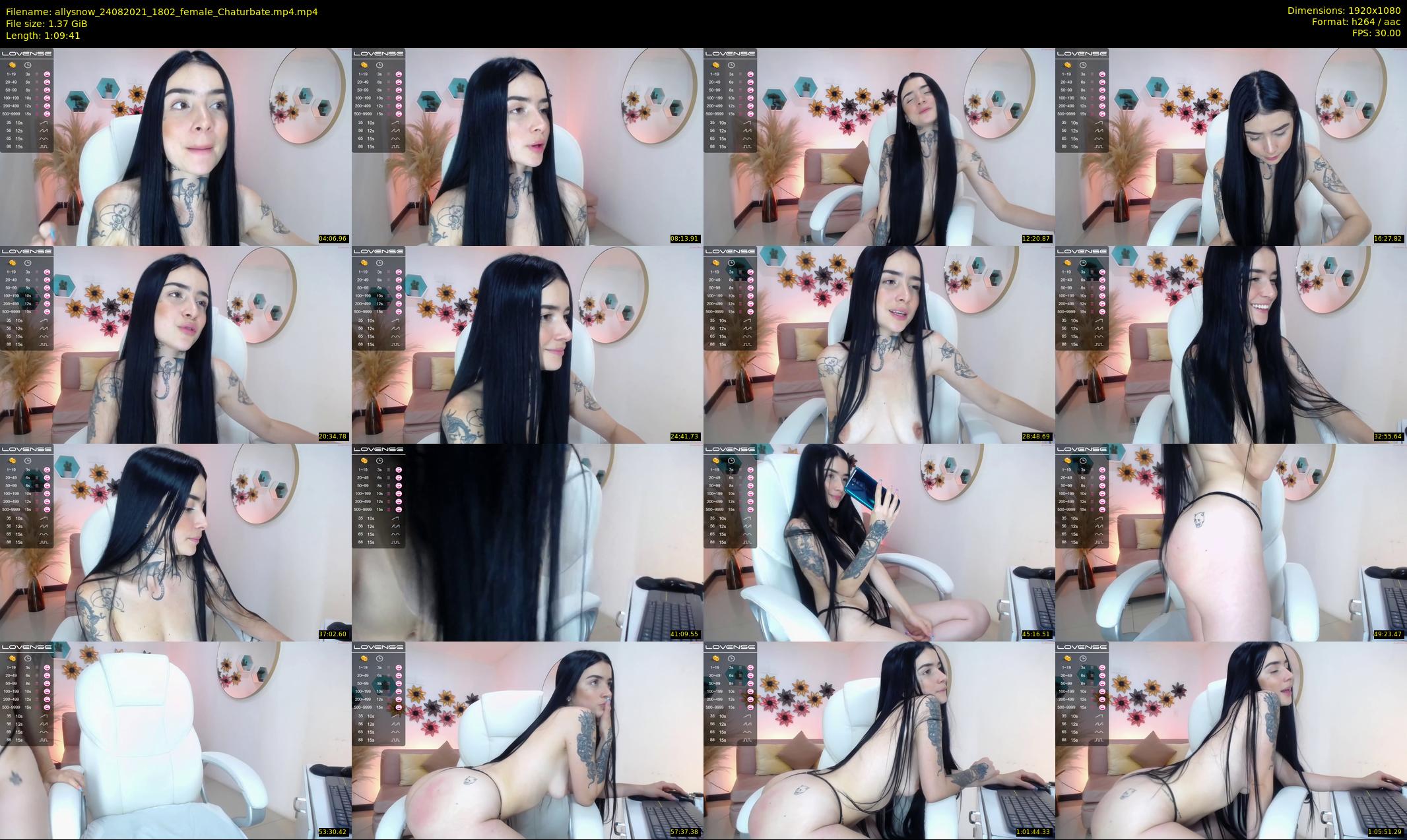 allysnow — 70 minute Chaturbate female cam show recording, 1080p, Aug 24, 2021
