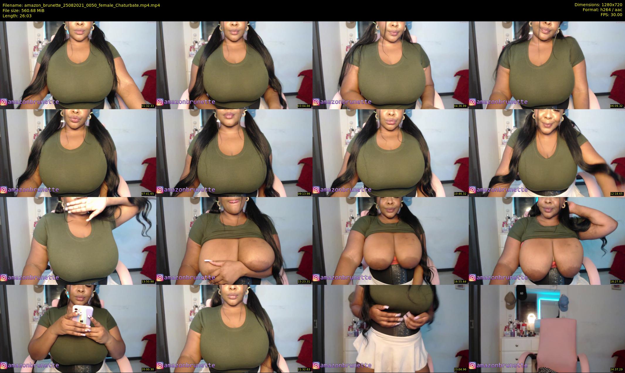 amazon_brunette — 27 minute Chaturbate female cam show recording, 720p, Aug 25, 2021