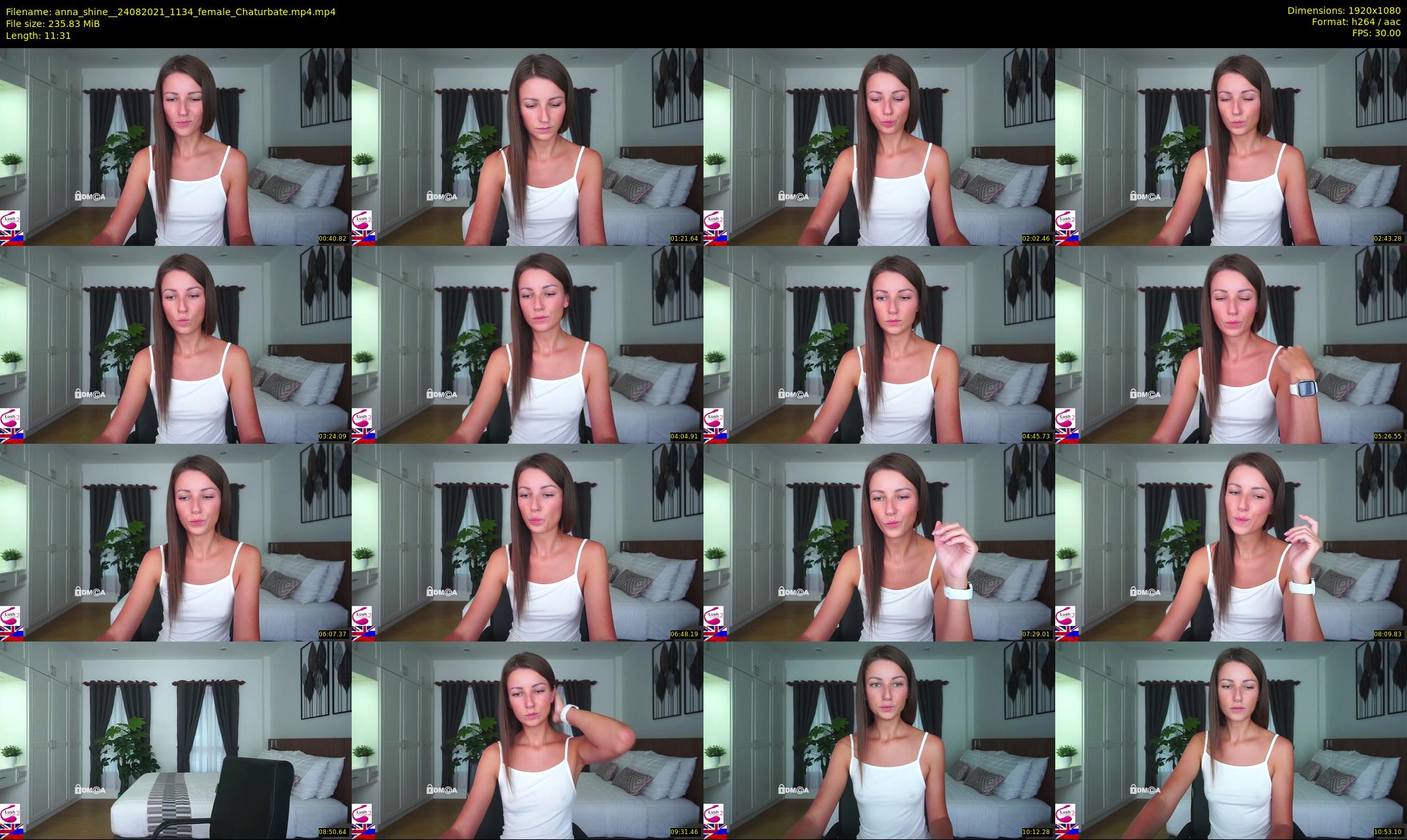 anna_shine_ — 12 minute Chaturbate female cam show recording, 1080p, Aug 24, 2021