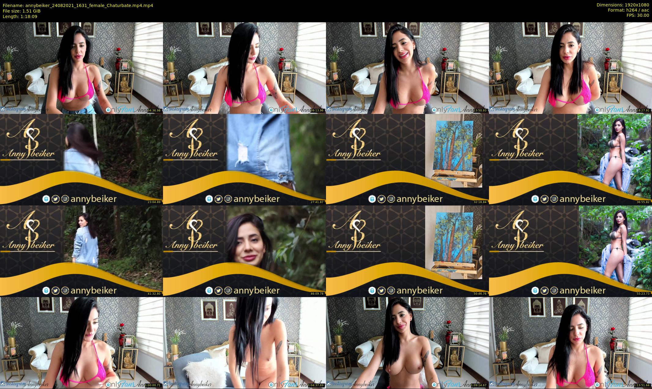 annybeiker — 79 minute Chaturbate female cam show recording, 1080p, Aug 24, 2021