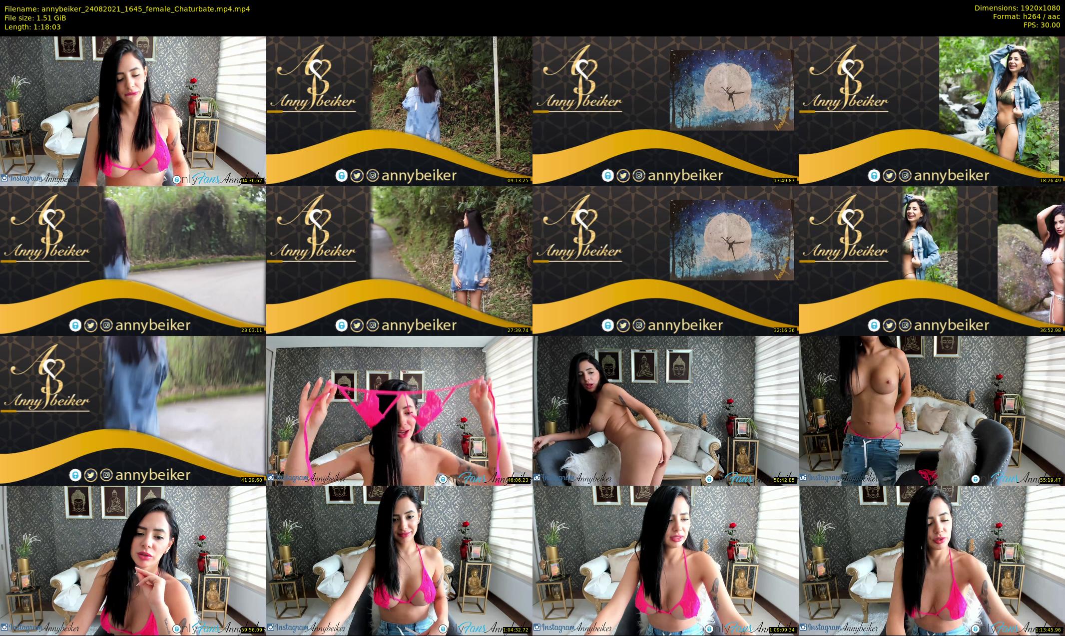 annybeiker — 79 minute Chaturbate female cam show recording, 1080p, Aug 24, 2021