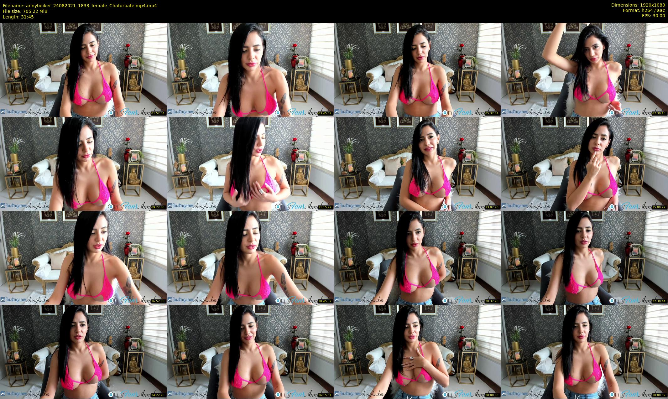 annybeiker — 32 minute Chaturbate female cam show recording, 1080p, Aug 24, 2021