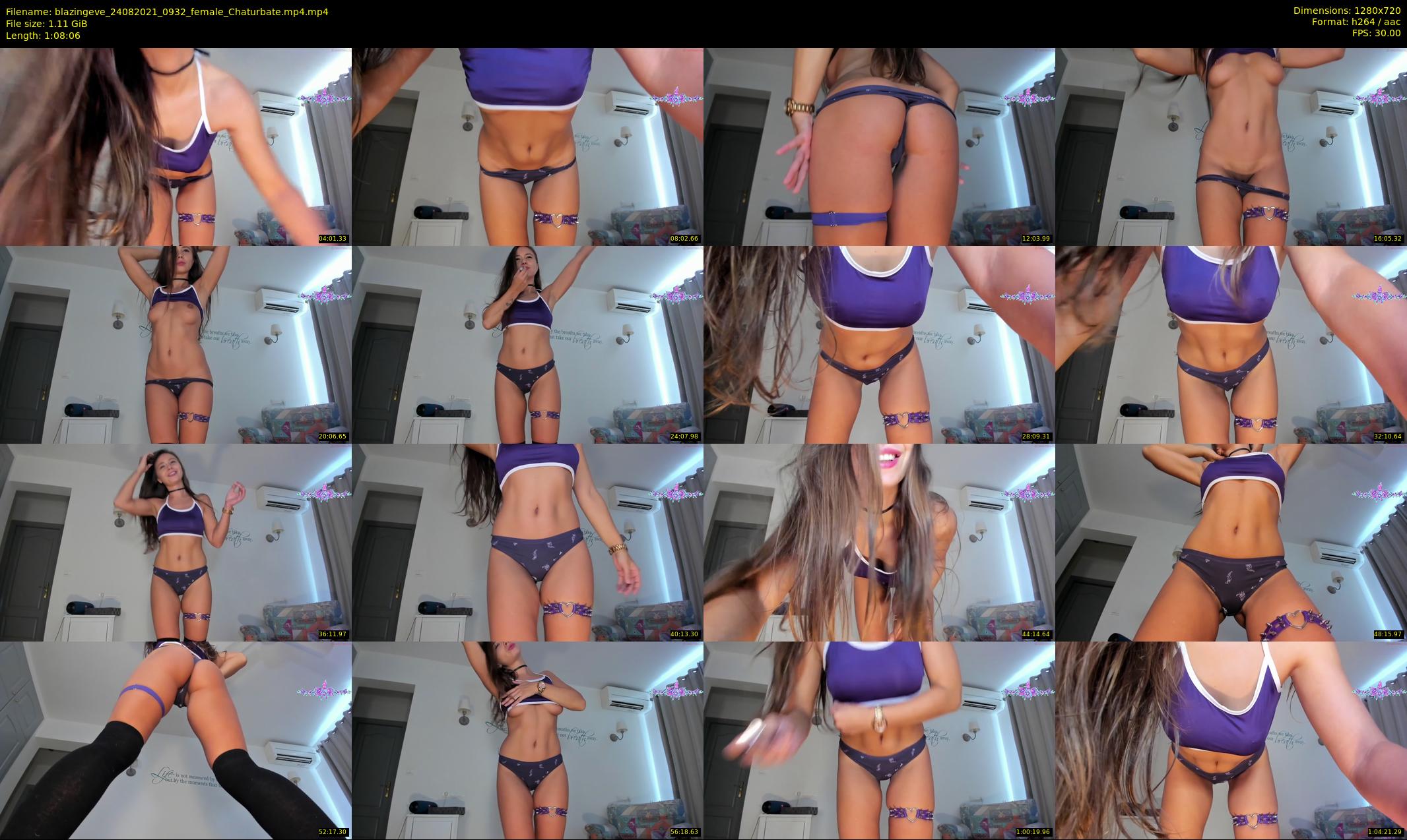 blazingeve — 69 minute Chaturbate female cam show recording, 720p, Aug 24, 2021