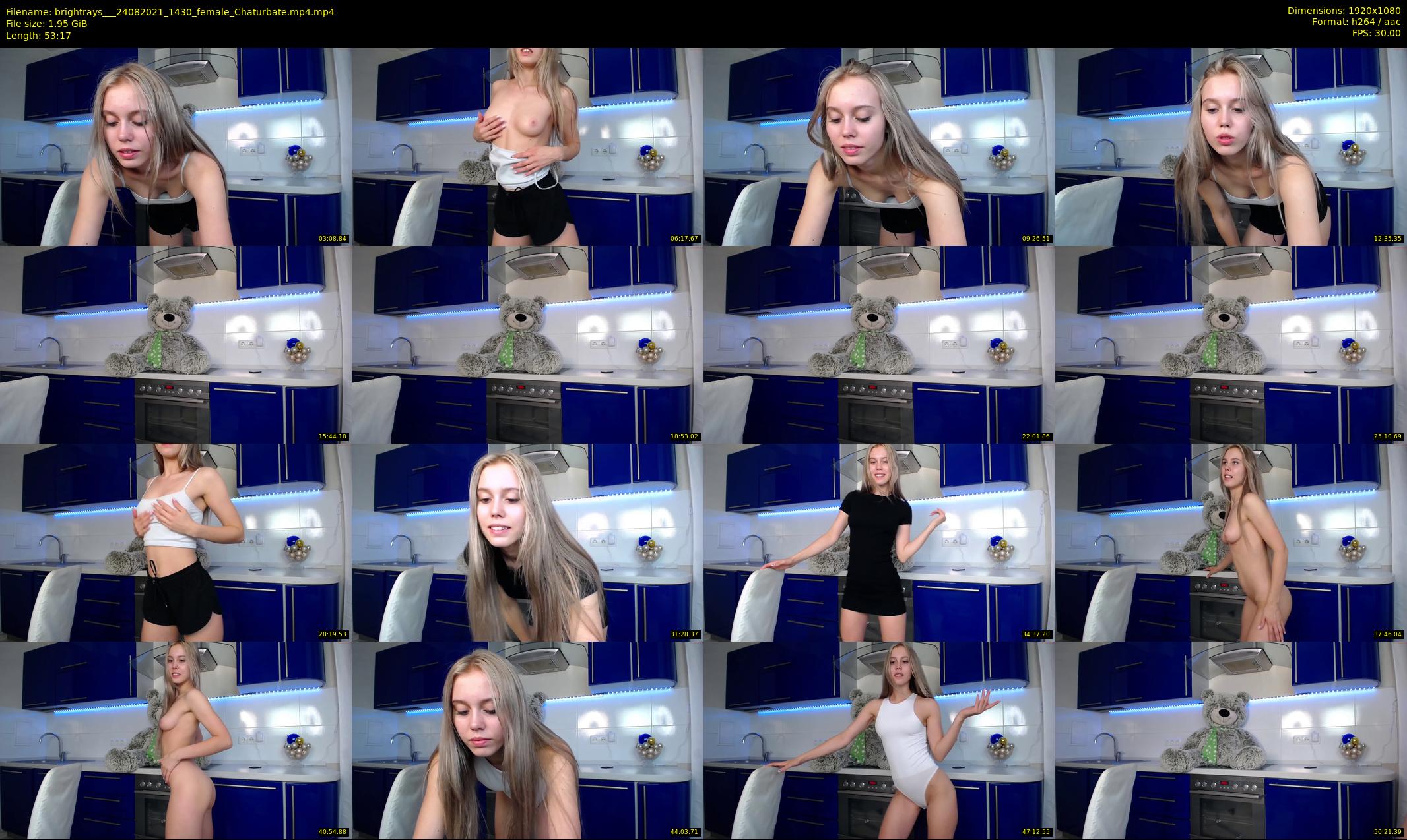 brightrays__ — 54 minute Chaturbate female cam show recording, 1080p, Aug 24, 2021