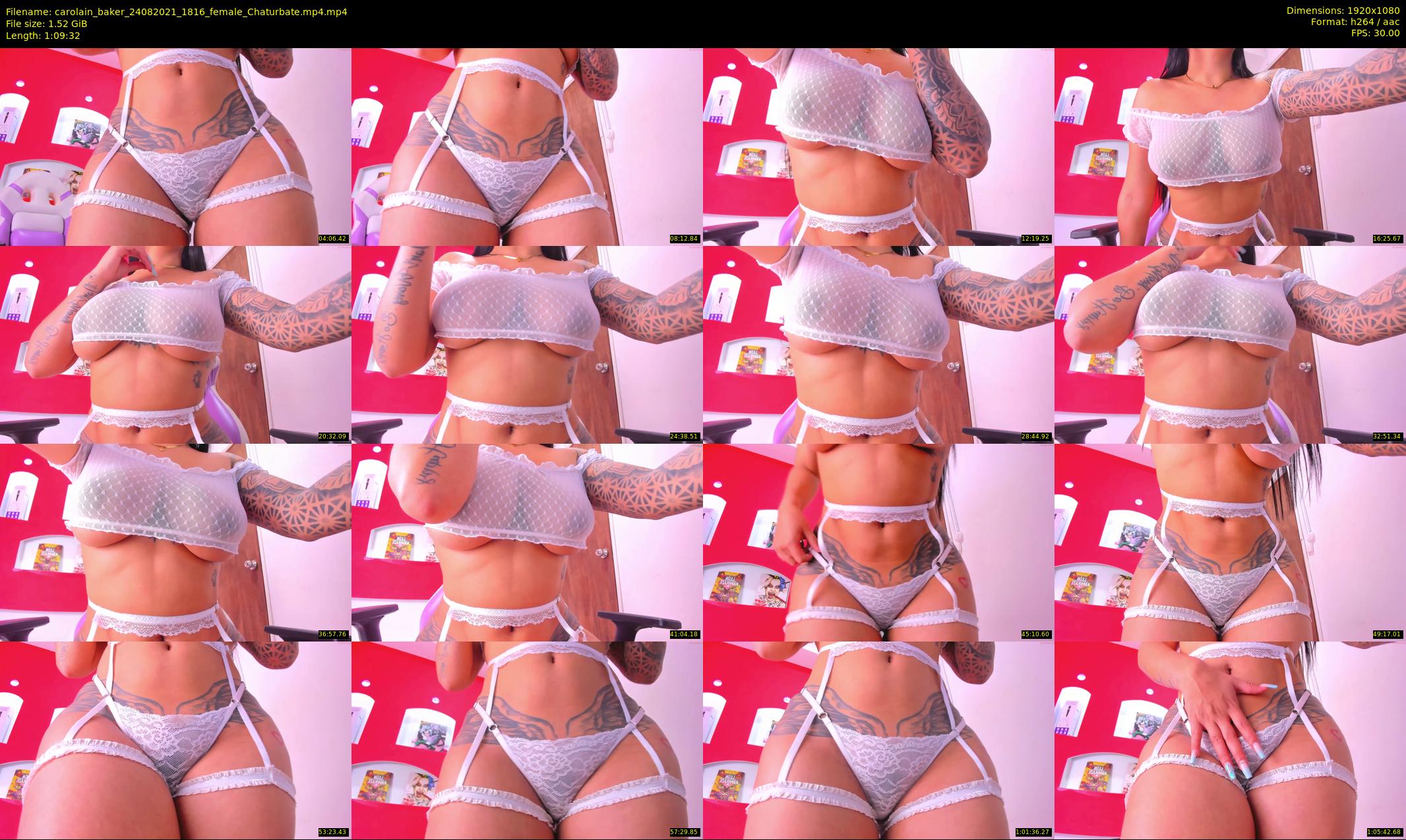 carolain_baker — 70 minute Chaturbate female cam show recording, 1080p, Aug 24, 2021