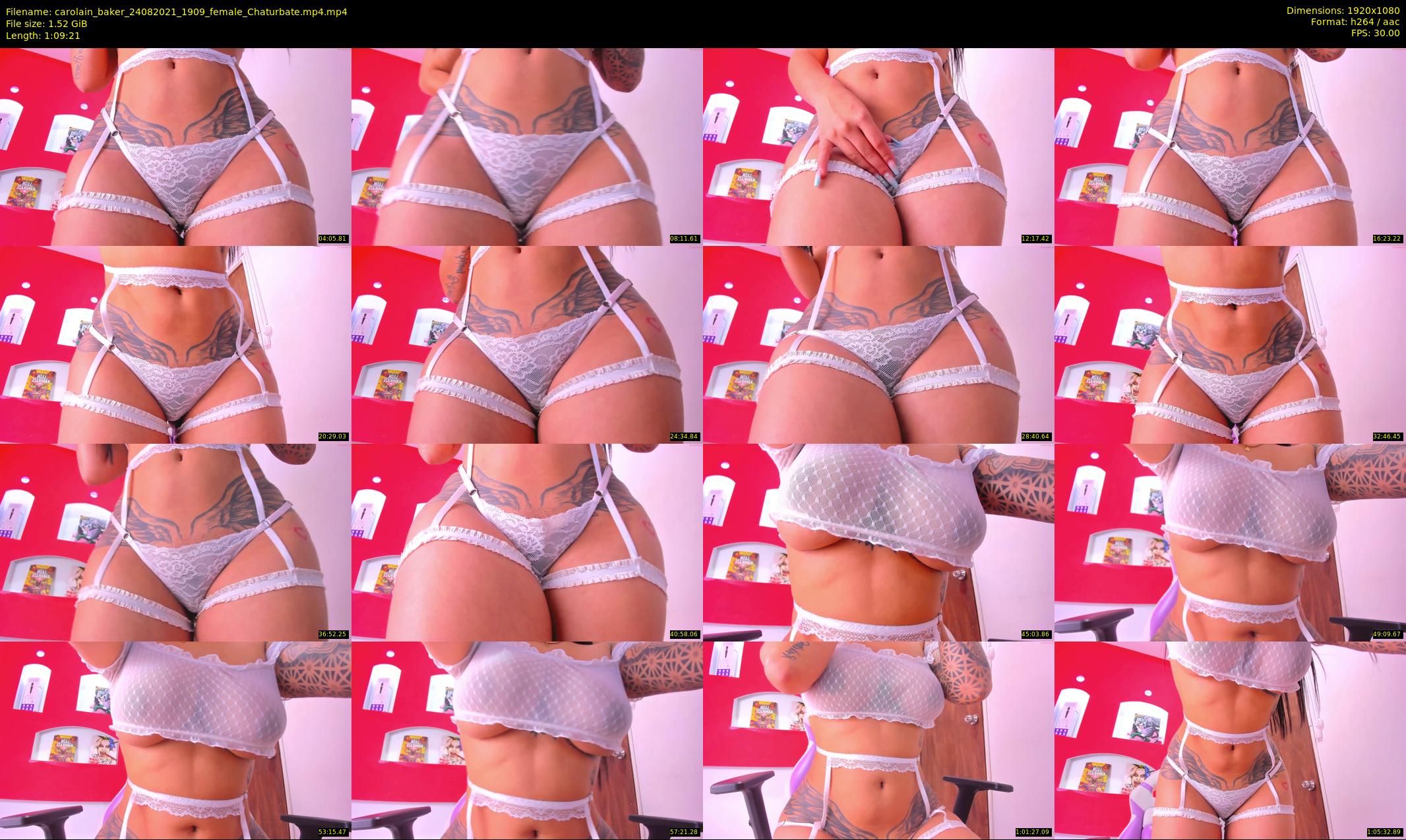 carolain_baker — 70 minute Chaturbate female cam show recording, 1080p, Aug 24, 2021