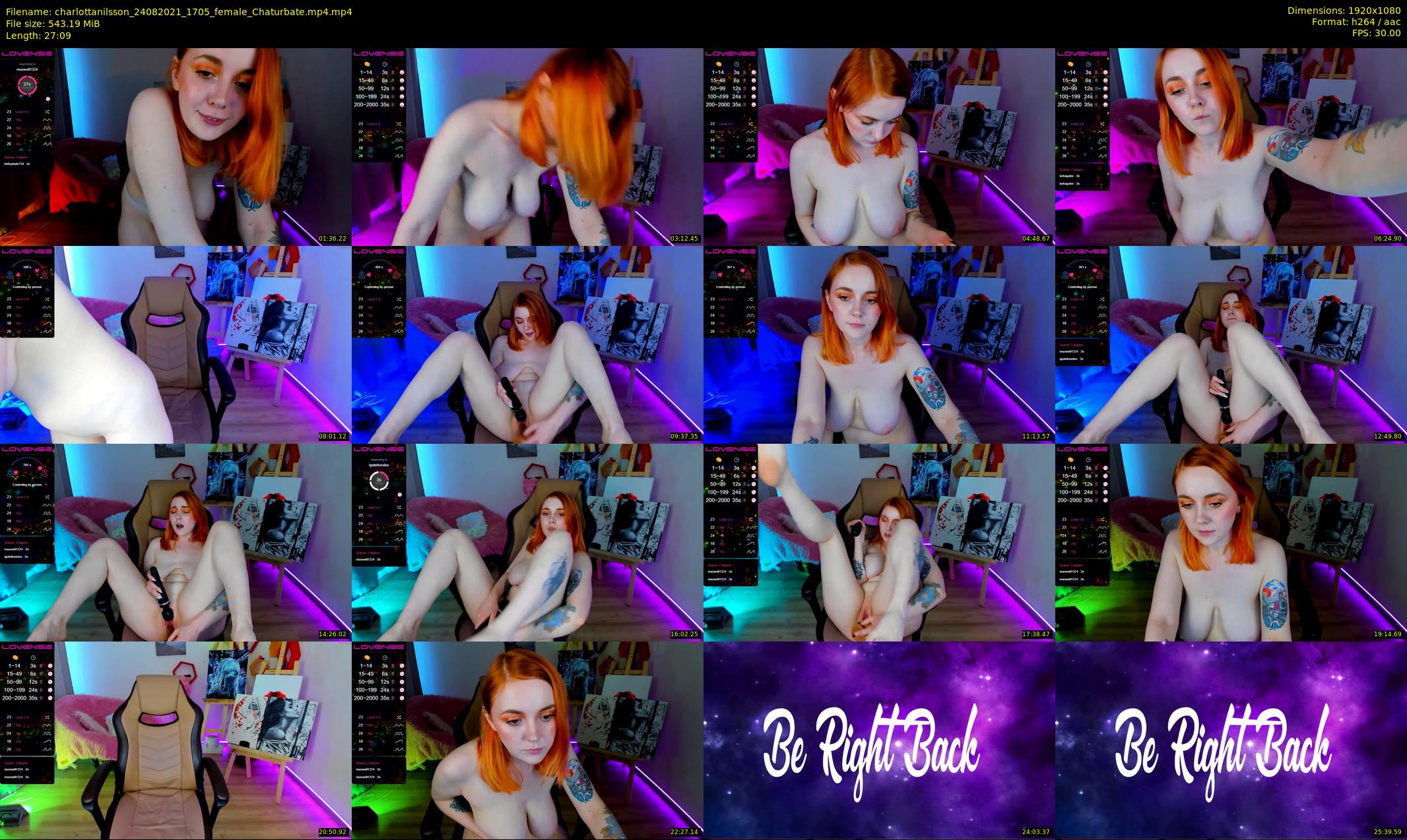 charlottanilsson — 28 minute Chaturbate female cam show recording, 1080p, Aug 24, 2021