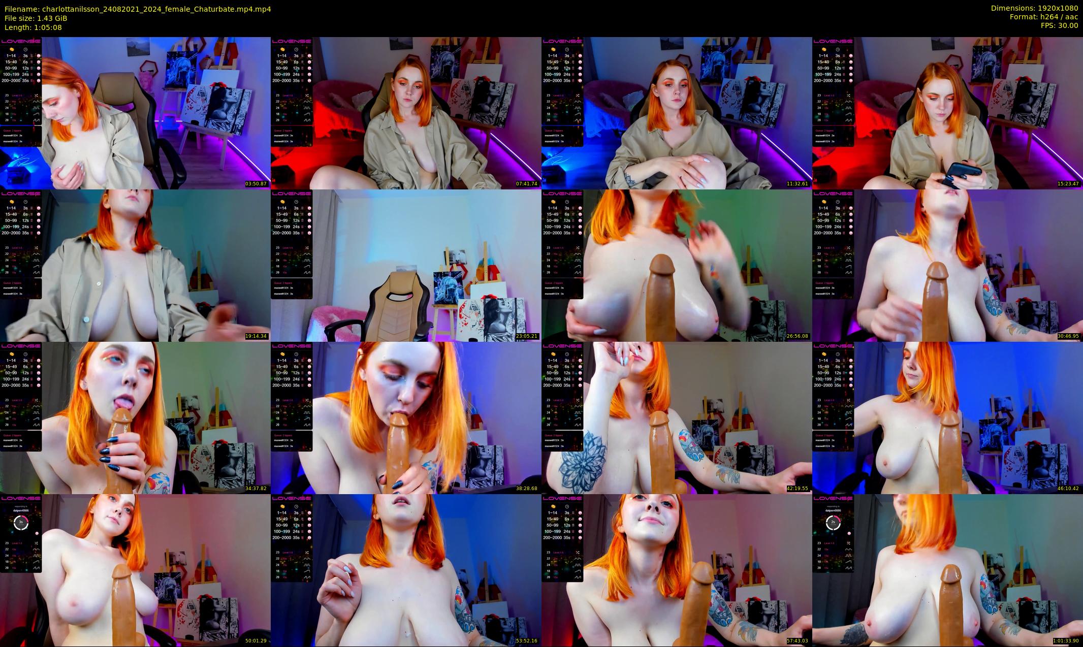 charlottanilsson — 66 minute Chaturbate female cam show recording, 1080p, Aug 24, 2021