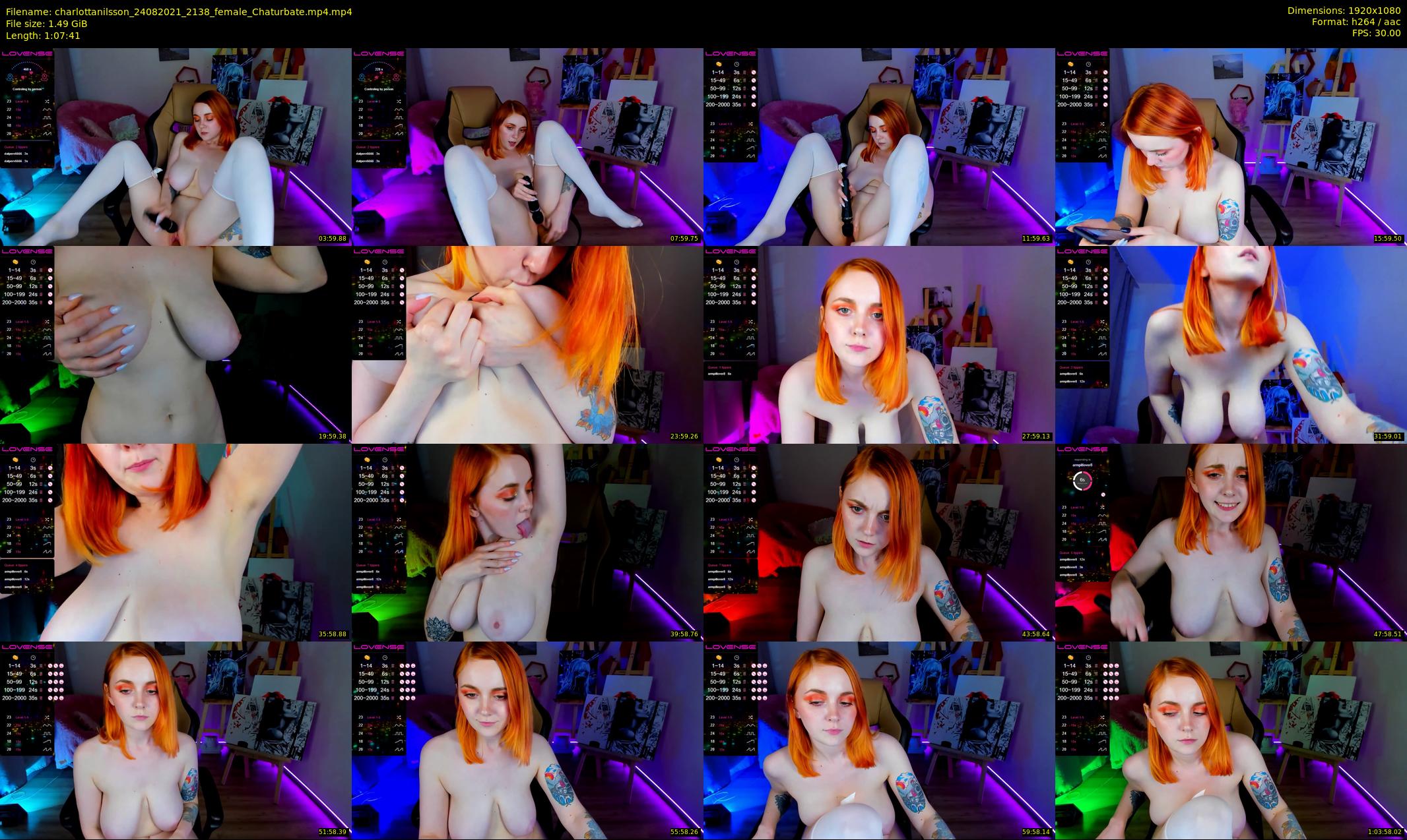 charlottanilsson — 68 minute Chaturbate female cam show recording, 1080p, Aug 24, 2021