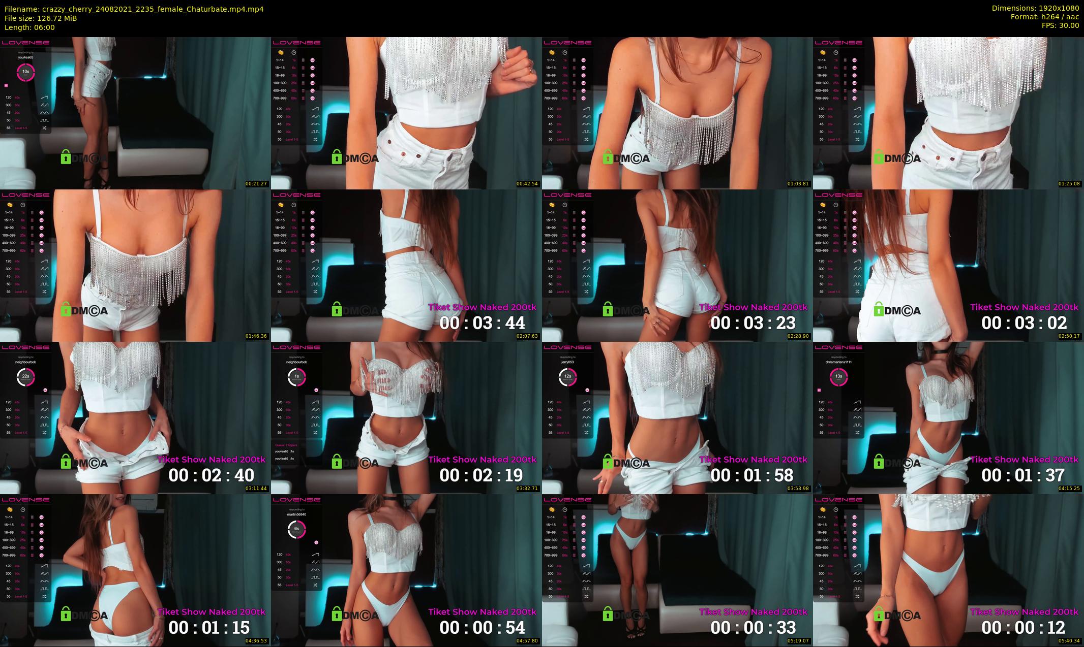 crazzy_cherry — 6 minute Chaturbate female cam show recording, 1080p, Aug 24, 2021