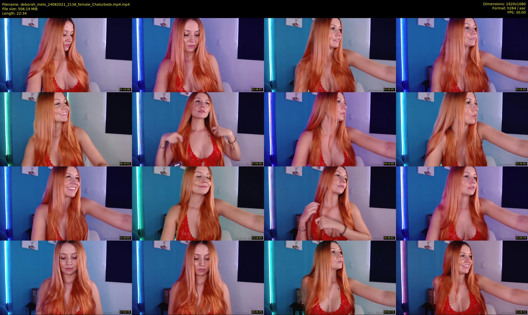 deborah_melo — 23 minute Chaturbate female cam show recording, 1080p, Aug 24, 2021