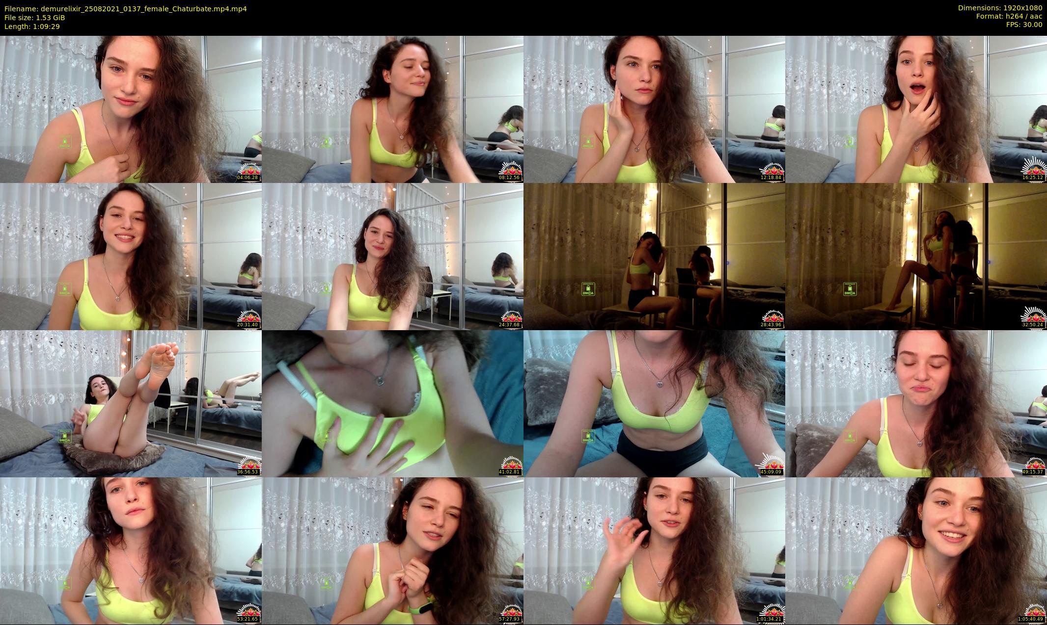 demurelixir — 70 minute Chaturbate female cam show recording, 1080p, Aug 25, 2021