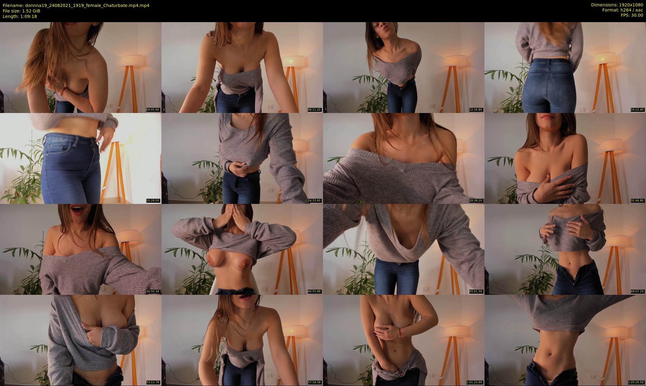 donnna19 — 70 minute Chaturbate female cam show recording, 1080p, Aug 24, 2021