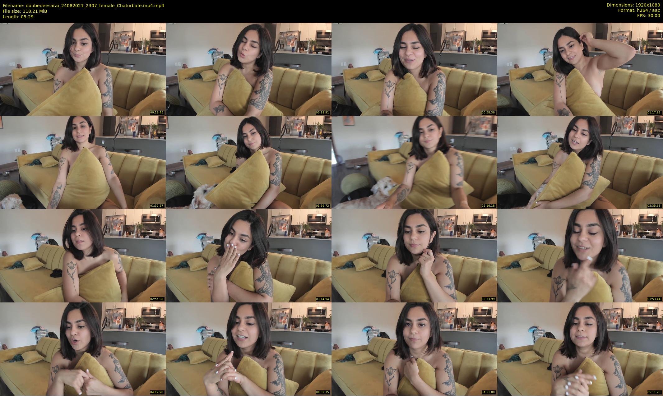doubedeesarai — 6 minute Chaturbate female cam show recording, 1080p, Aug 24, 2021