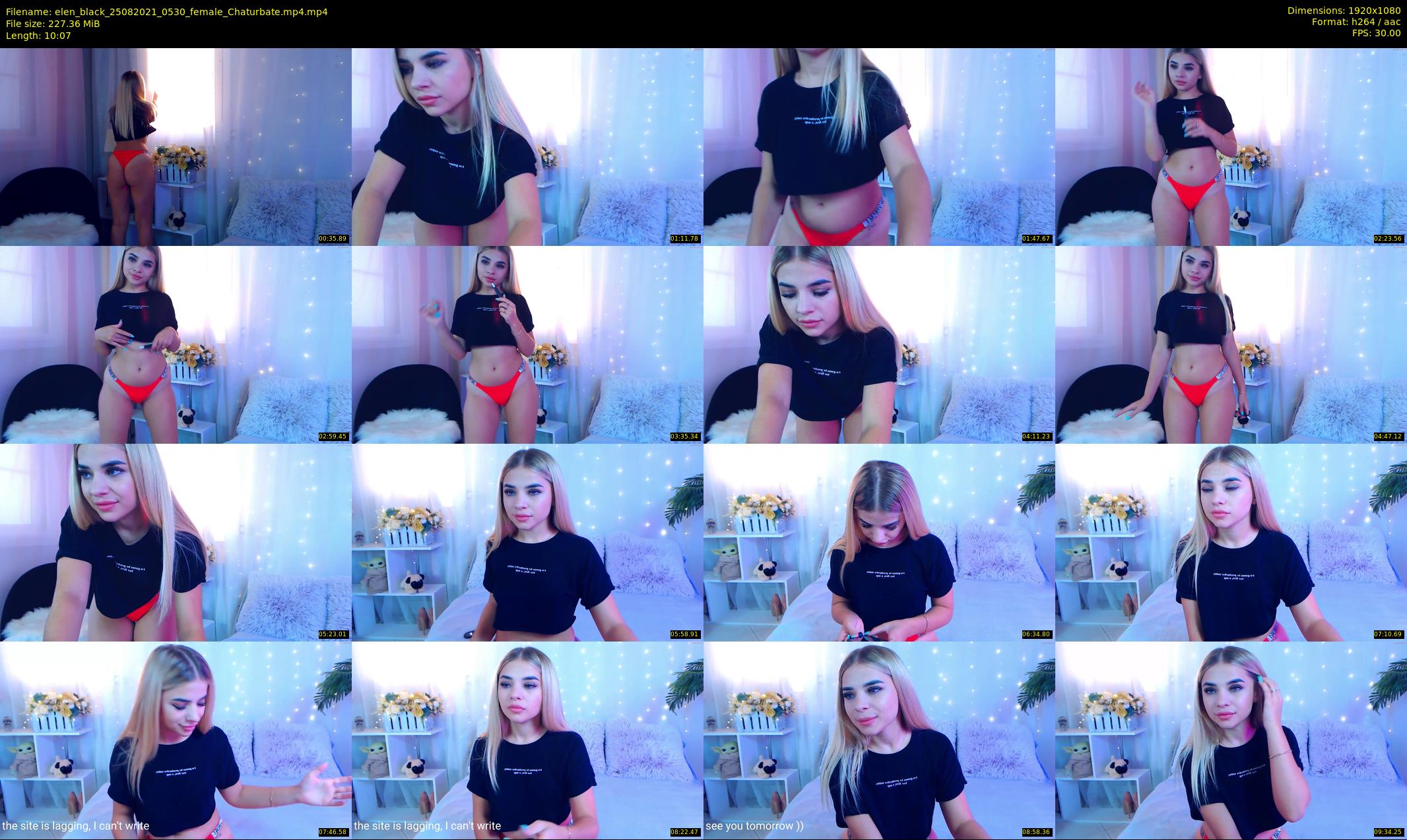 elen_black — 11 minute Chaturbate female cam show recording, 1080p, Aug 25, 2021