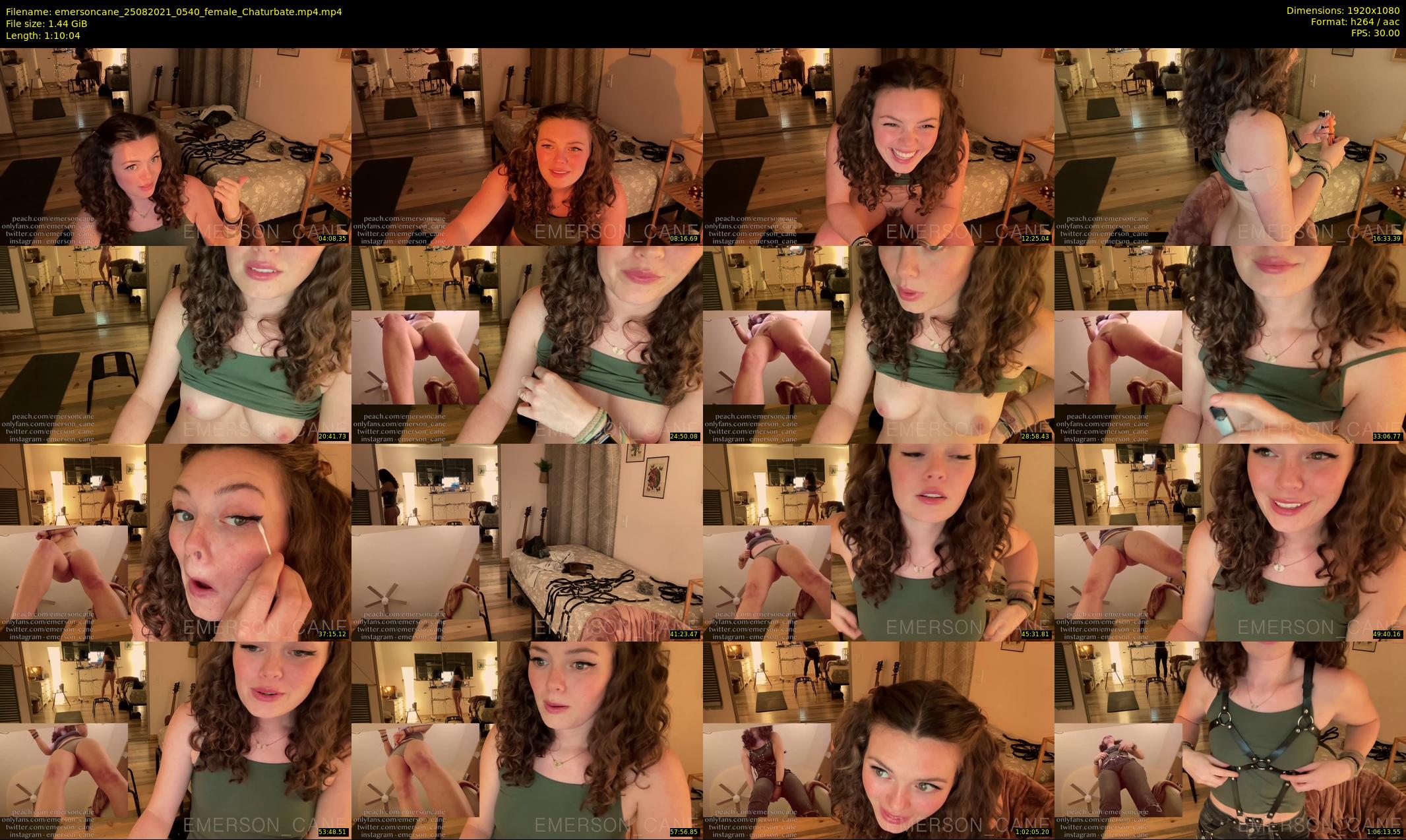 emersoncane — 71 minute Chaturbate female cam show recording, 1080p, Aug 25, 2021
