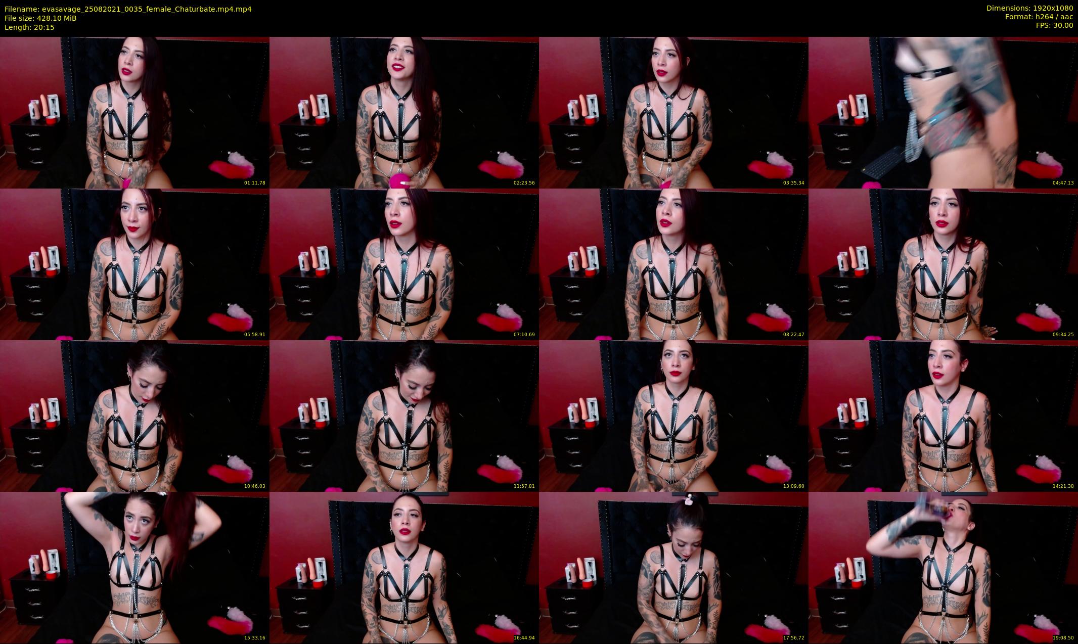 evasavage — 21 minute Chaturbate female cam show recording, 1080p, Aug 25, 2021