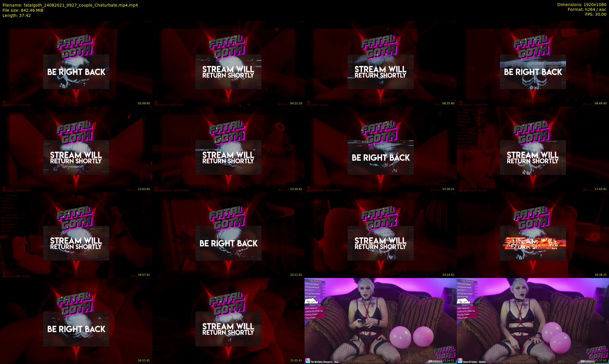 fatalgoth — 38 minute Chaturbate couple cam show recording, 1080p, Aug 24, 2021