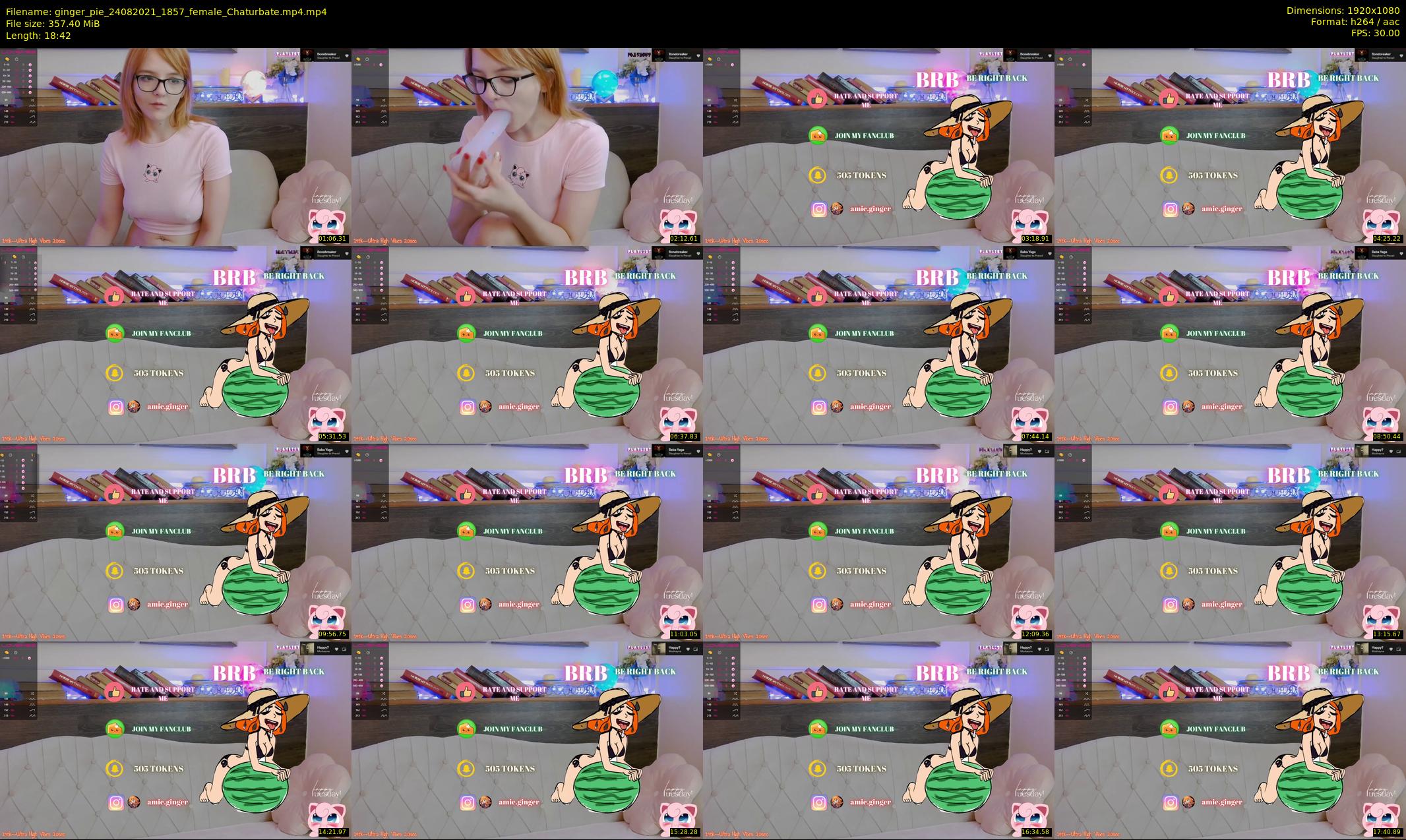 ginger_pie — 19 minute Chaturbate female cam show recording, 1080p, Aug 24, 2021