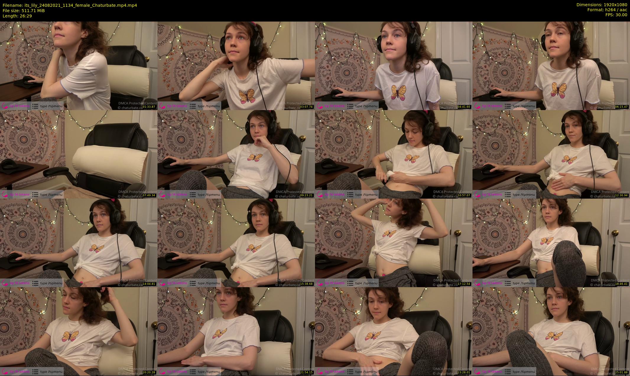 its_lily — 27 minute Chaturbate female cam show recording, 1080p, Aug 24, 2021