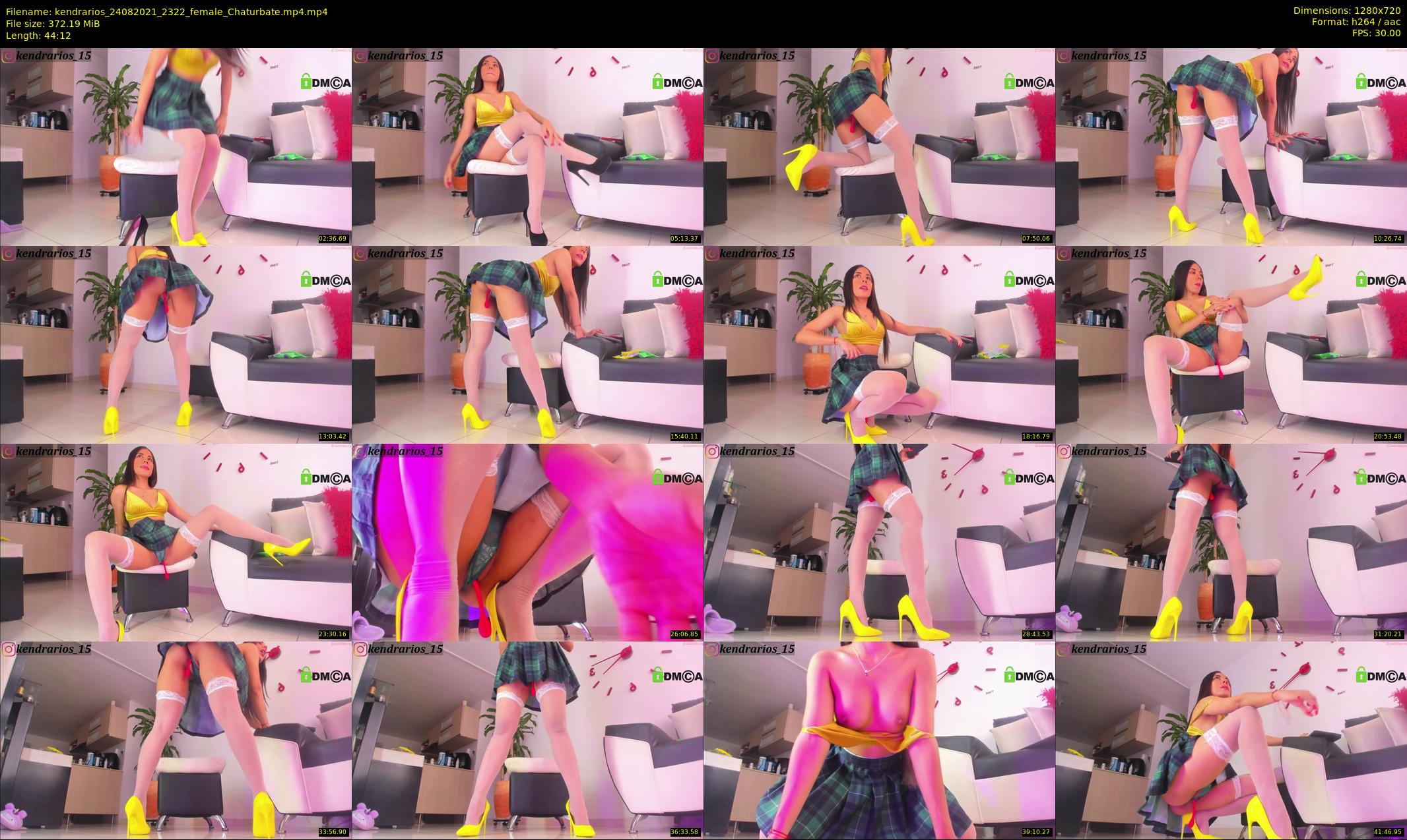 kendrarios — 45 minute Chaturbate female cam show recording, 720p, Aug 24, 2021