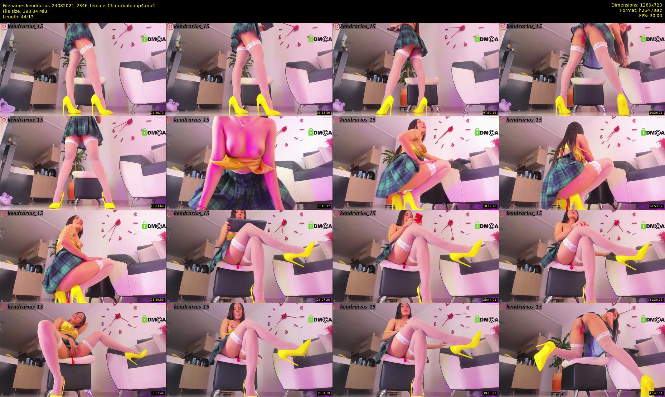 kendrarios — 45 minute Chaturbate female cam show recording, 720p, Aug 24, 2021