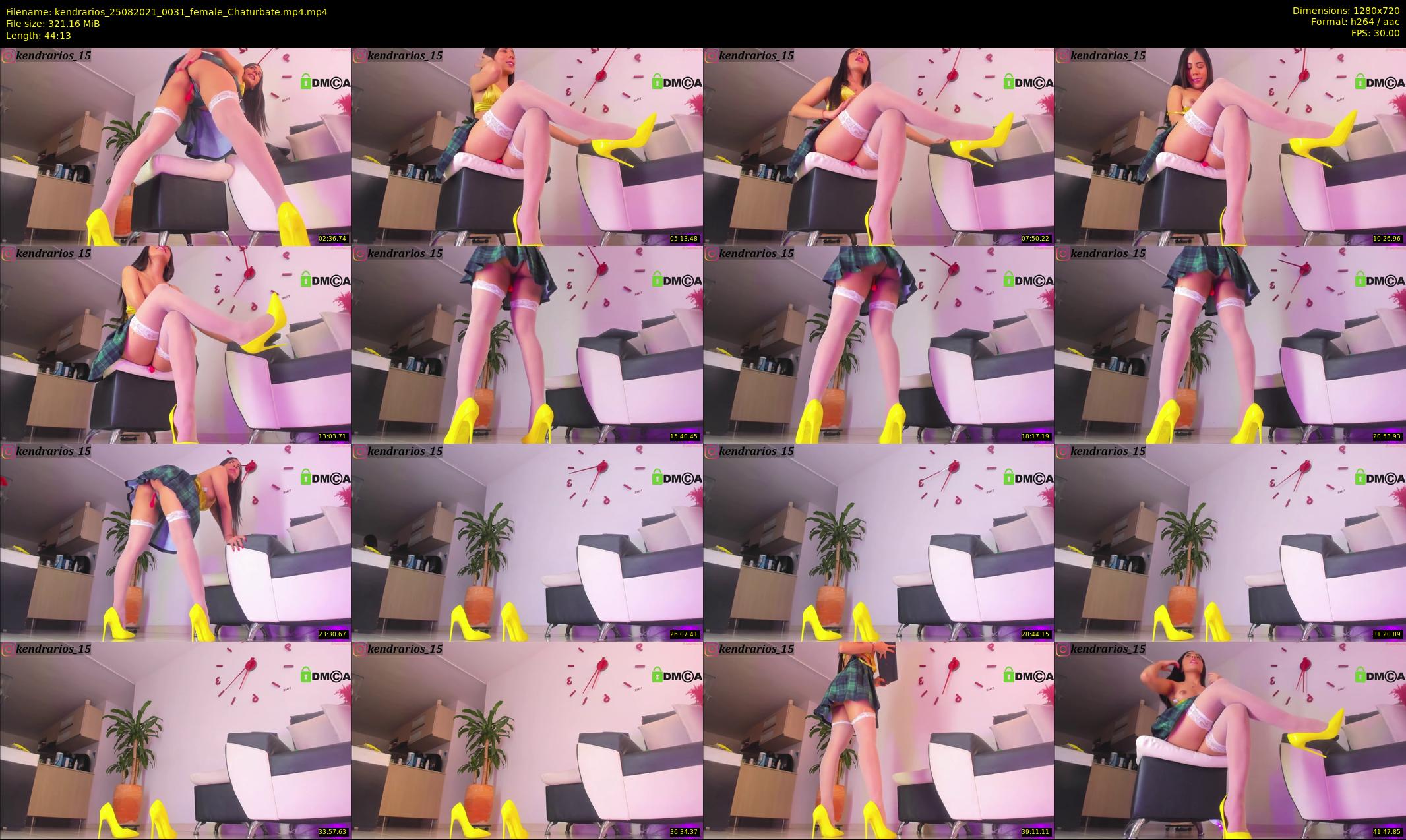 kendrarios — 45 minute Chaturbate female cam show recording, 720p, Aug 25, 2021
