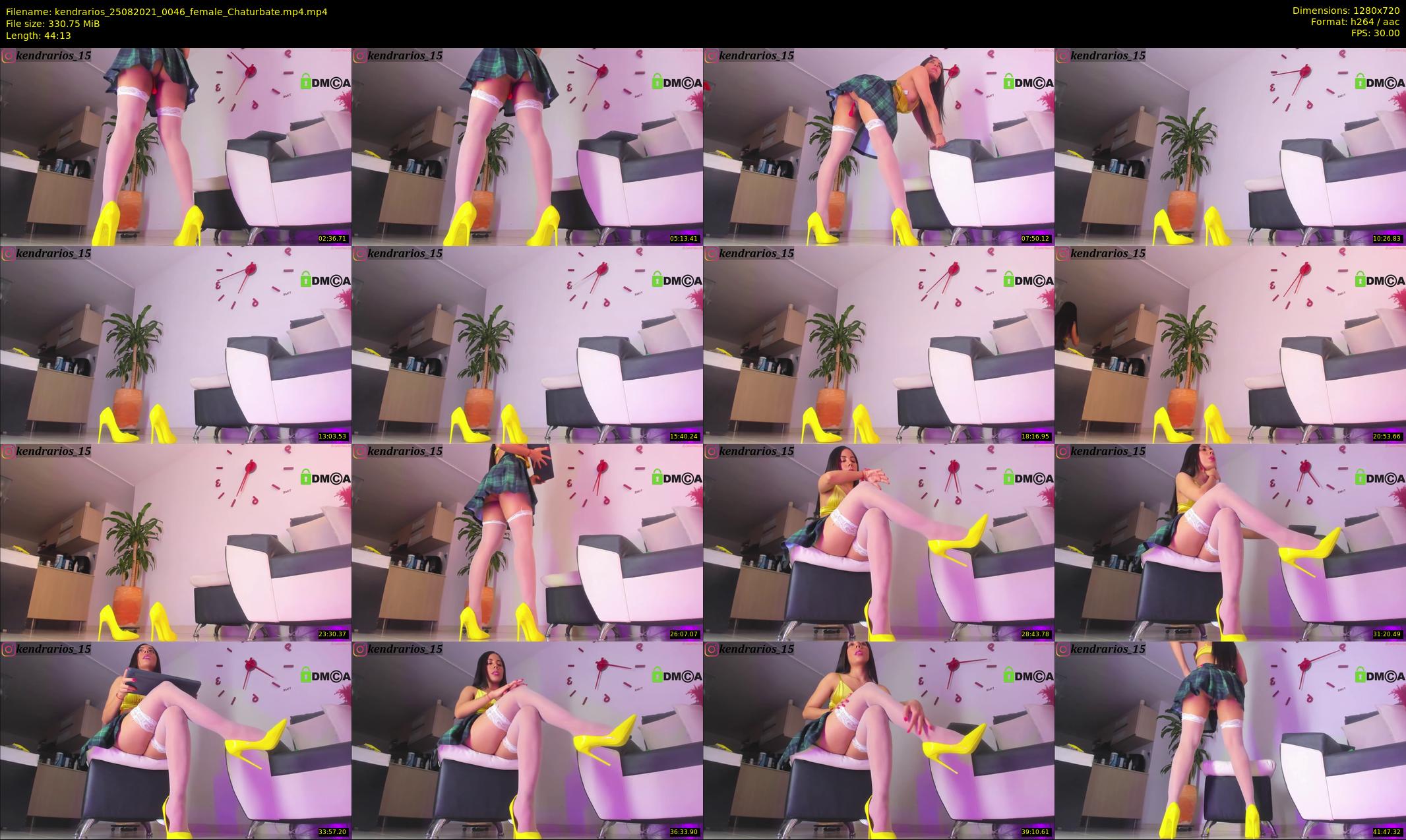 kendrarios — 45 minute Chaturbate female cam show recording, 720p, Aug 25, 2021