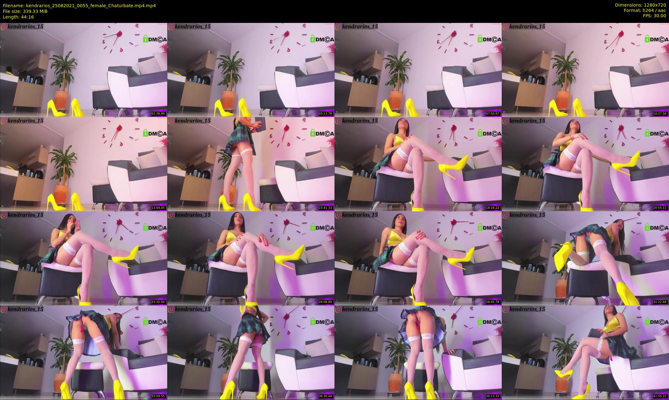 kendrarios — 45 minute Chaturbate female cam show recording, 720p, Aug 25, 2021