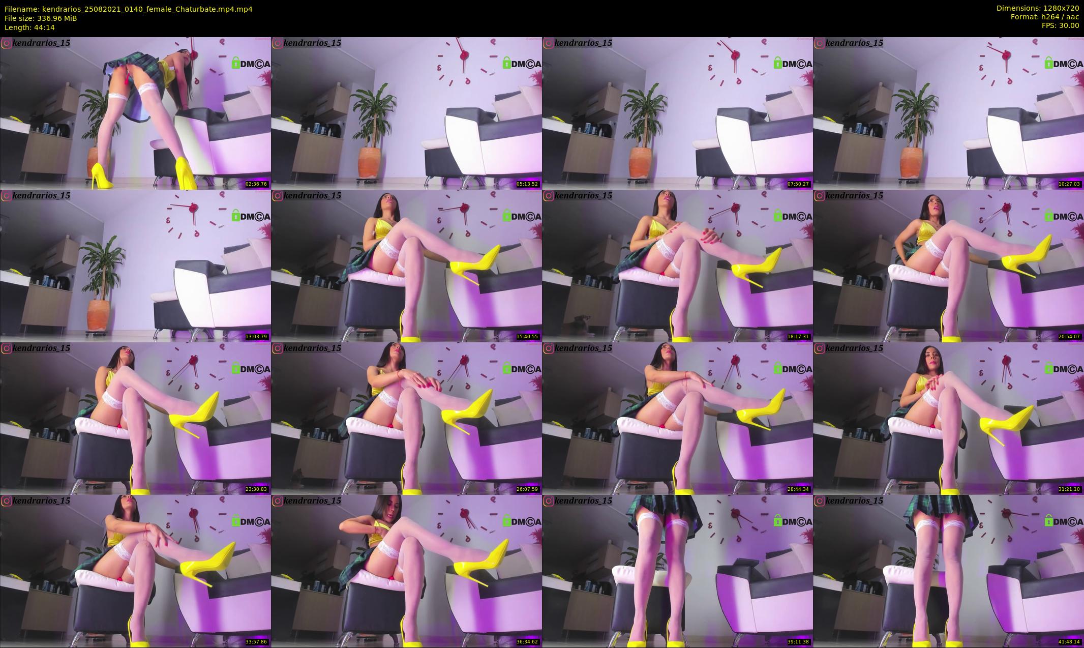 kendrarios — 45 minute Chaturbate female cam show recording, 720p, Aug 25, 2021