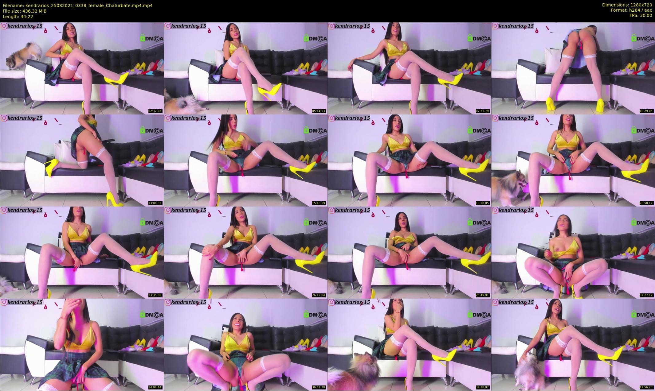 kendrarios — 45 minute Chaturbate female cam show recording, 720p, Aug 25, 2021
