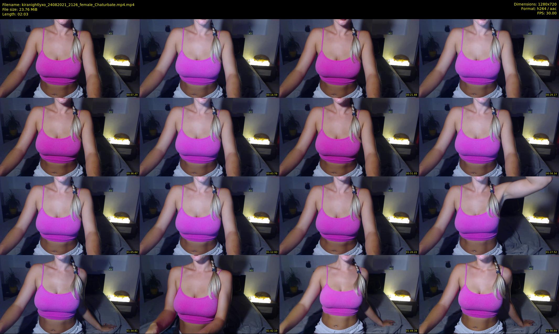 kiranightlyxo — 3 minute Chaturbate female cam show recording, 720p, Aug 24, 2021