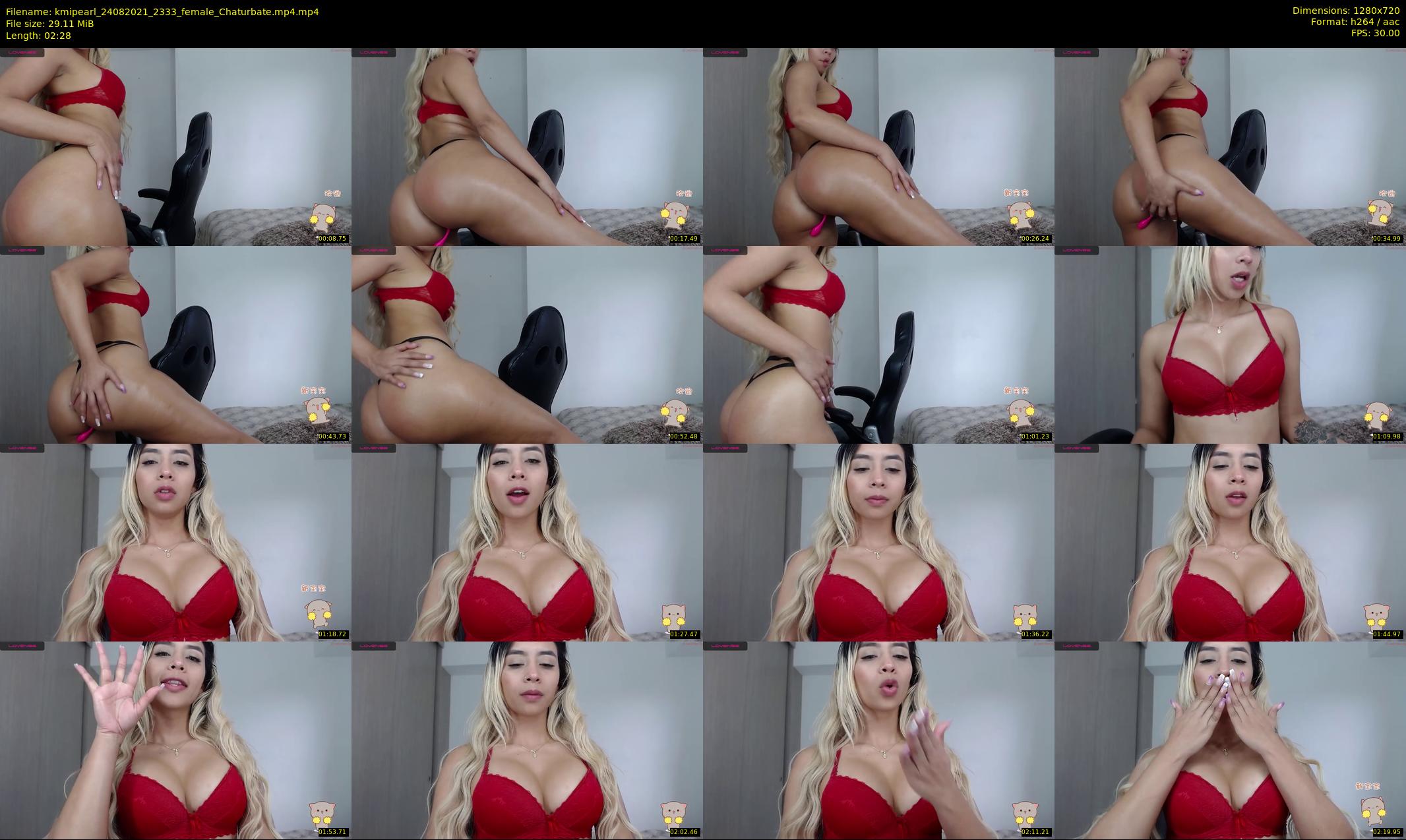 kmipearl — 3 minute Chaturbate female cam show recording, 720p, Aug 24, 2021