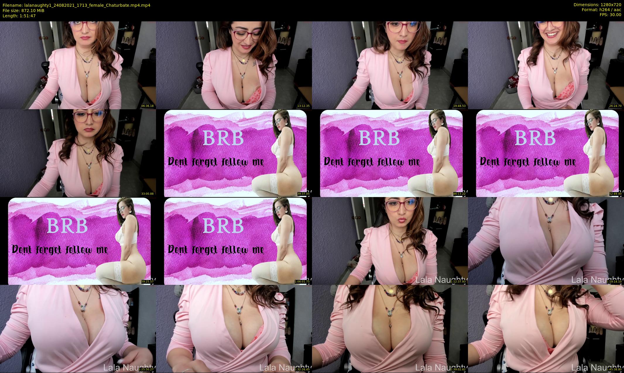 lalanaughty1 — 112 minute Chaturbate female cam show recording, 720p, Aug 24, 2021