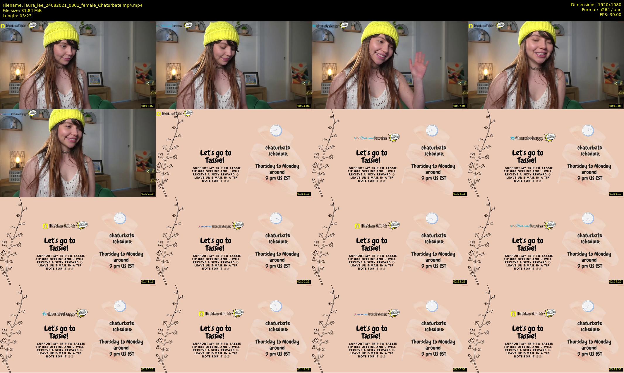 laura_lee — 4 minute Chaturbate female cam show recording, 1080p, Aug 24, 2021