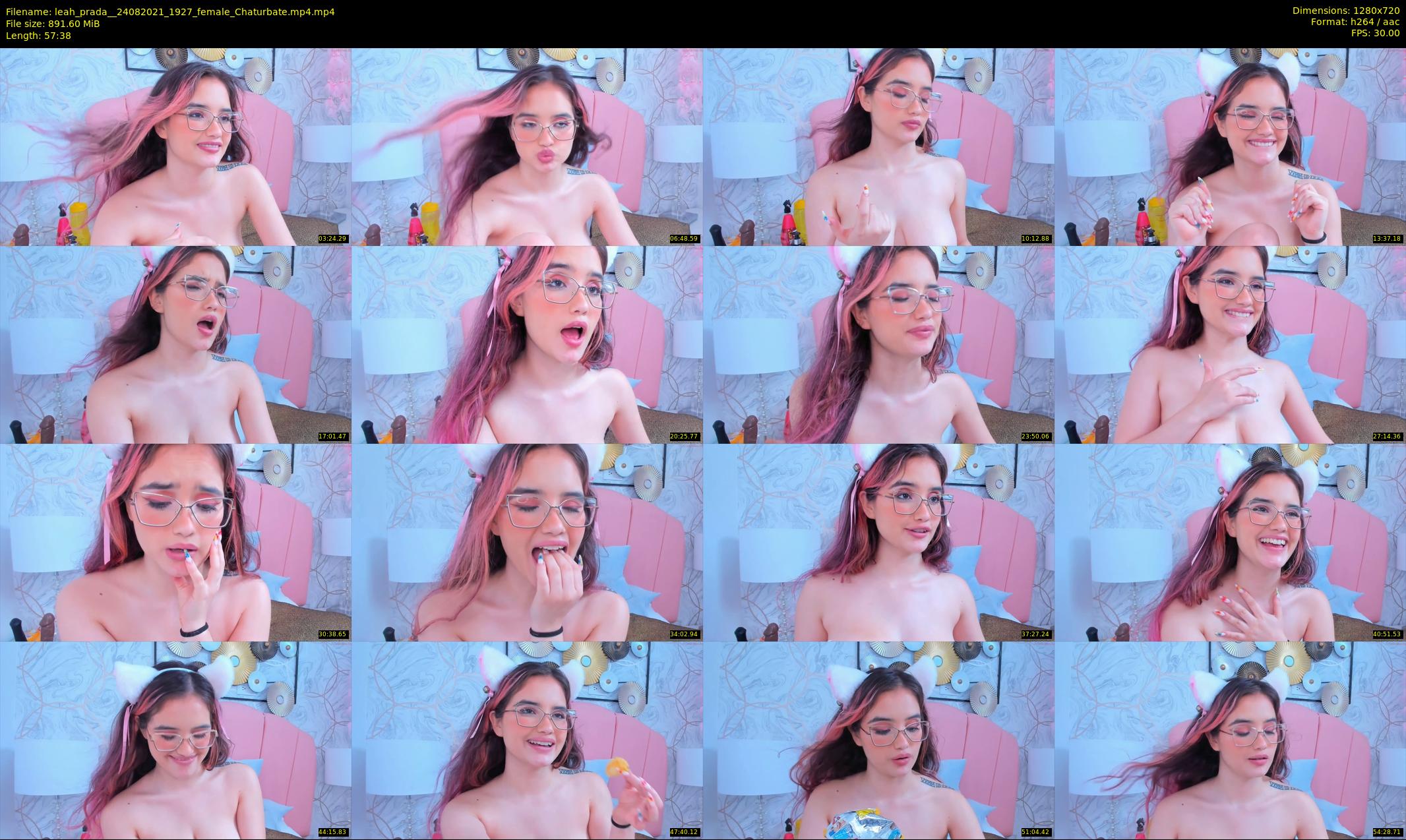leah_prada_ — 58 minute Chaturbate female cam show recording, 720p, Aug 24, 2021