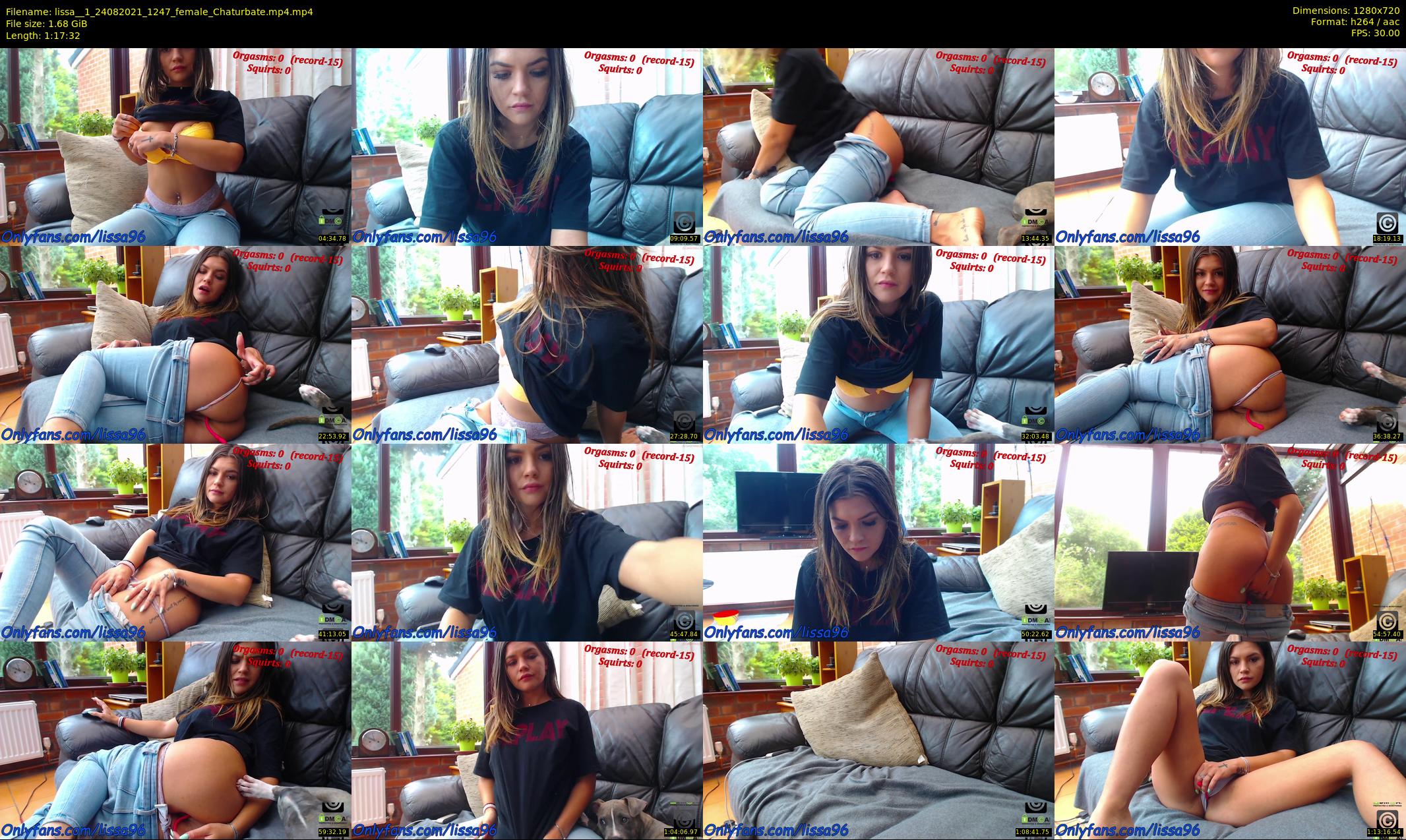 lissa__1 — 78 minute Chaturbate female cam show recording, 720p, Aug 24, 2021