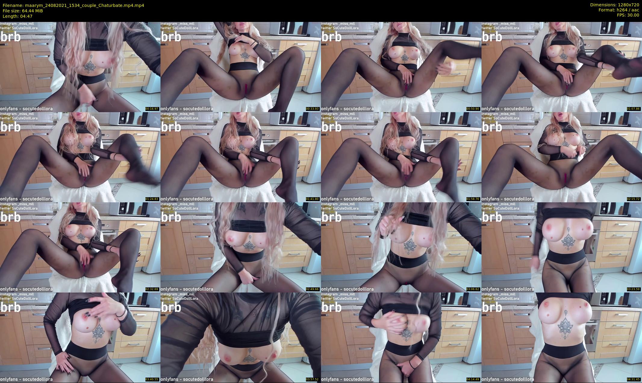 maarym — 5 minute Chaturbate couple cam show recording, 720p, Aug 24, 2021
