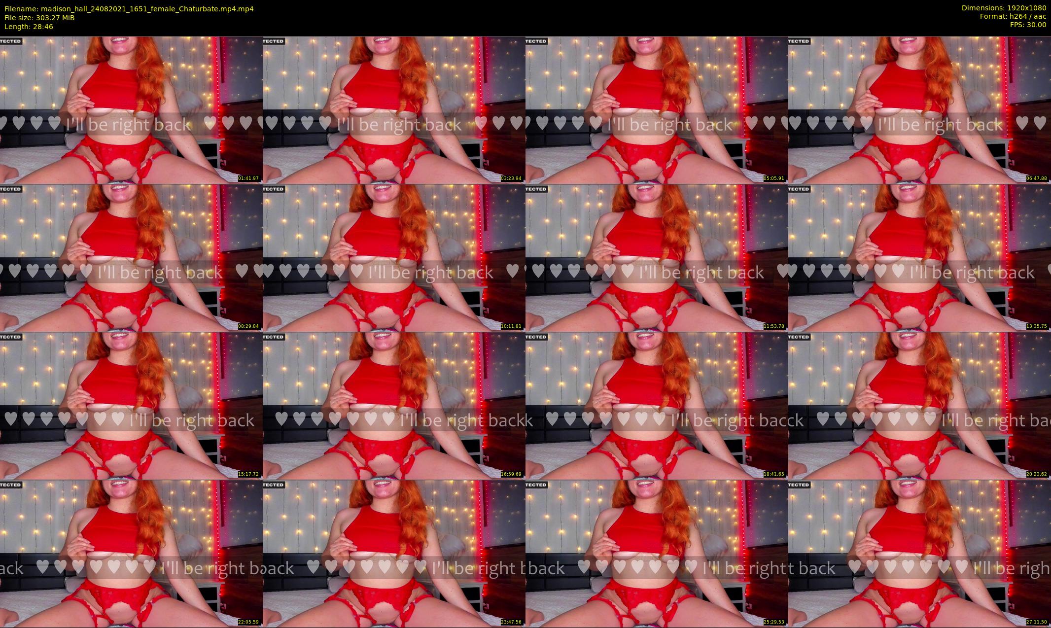 madison_hall — 29 minute Chaturbate female cam show recording, 1080p, Aug 24, 2021
