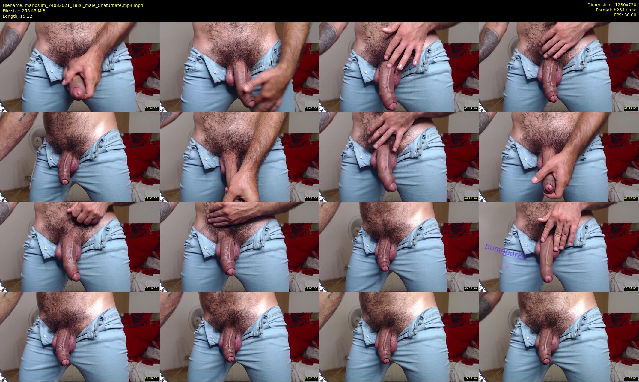 marioslim — 16 minute Chaturbate male cam show recording, 720p, Aug 24, 2021