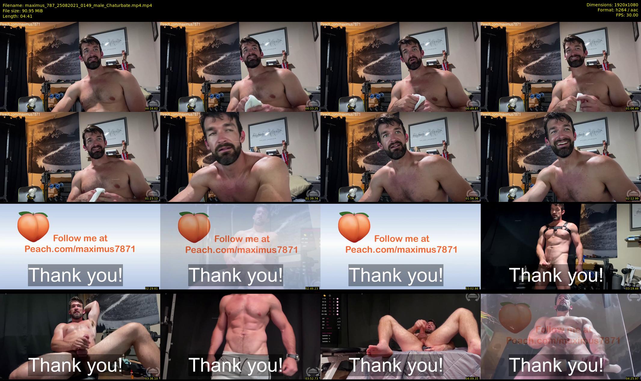 maximus_787 — 5 minute Chaturbate male cam show recording, 1080p, Aug 25, 2021