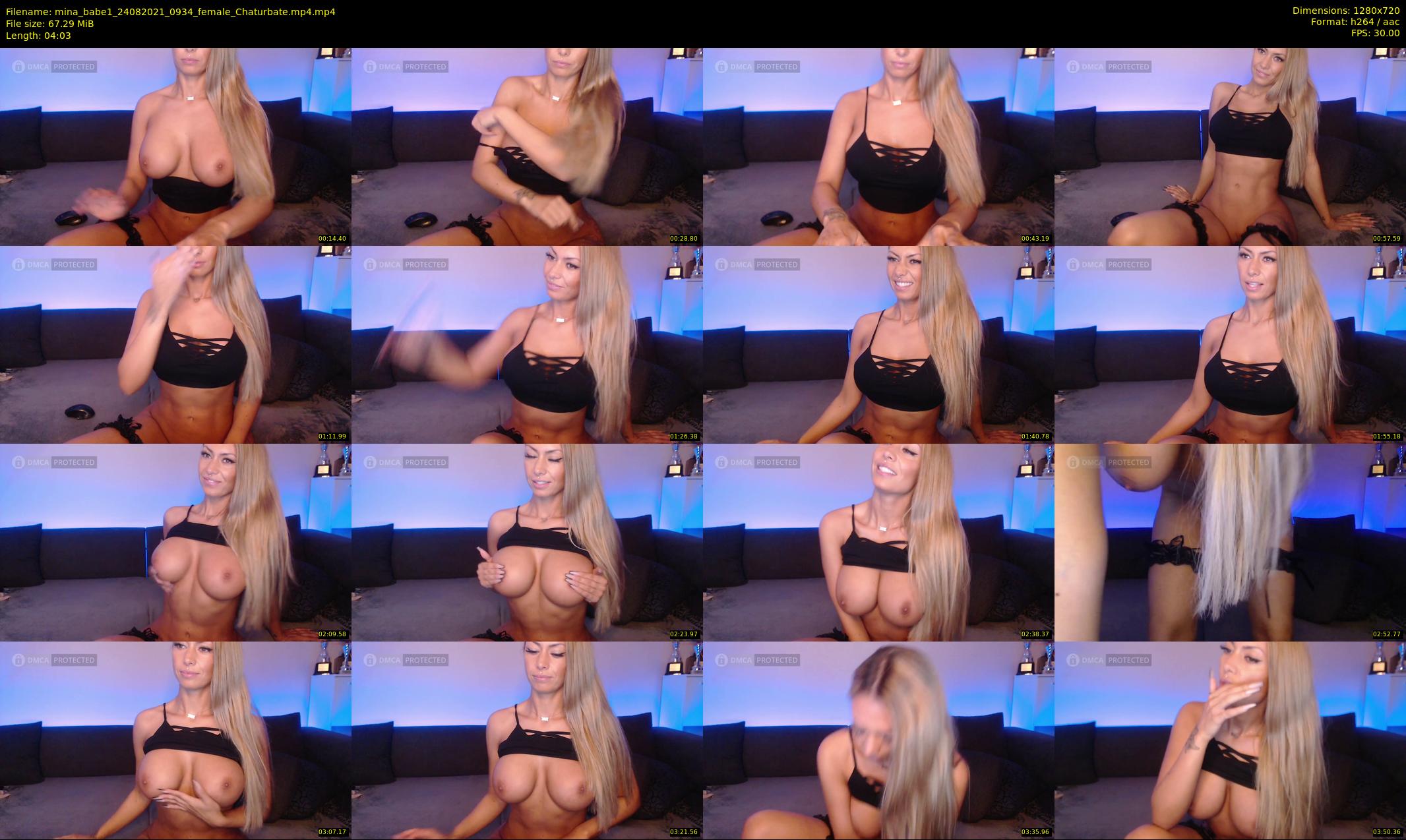 mina_babe1 — 5 minute Chaturbate female cam show recording, 720p, Aug 24, 2021
