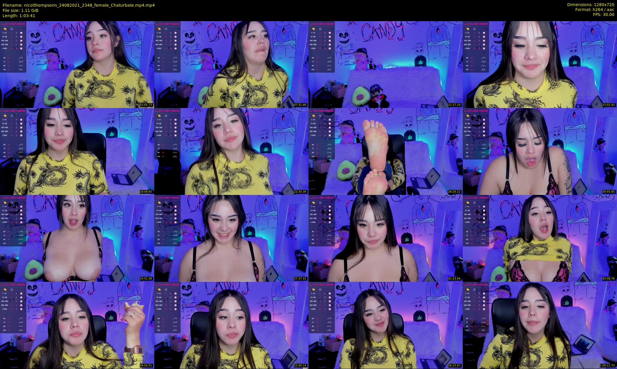 nicolthompsonn — 64 minute Chaturbate female cam show recording, 720p, Aug 24, 2021