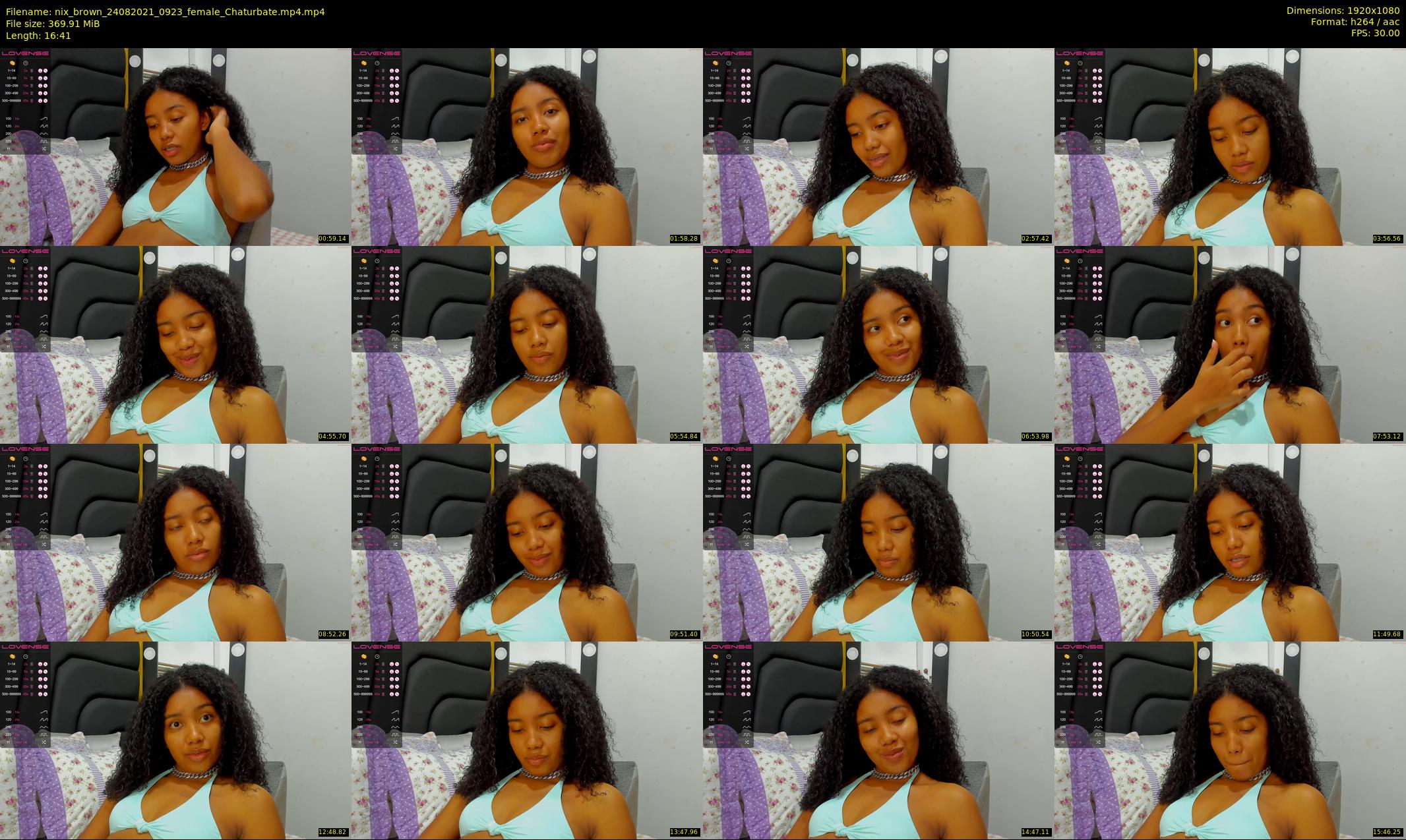 nix_brown — 17 minute Chaturbate female cam show recording, 1080p, Aug 24, 2021