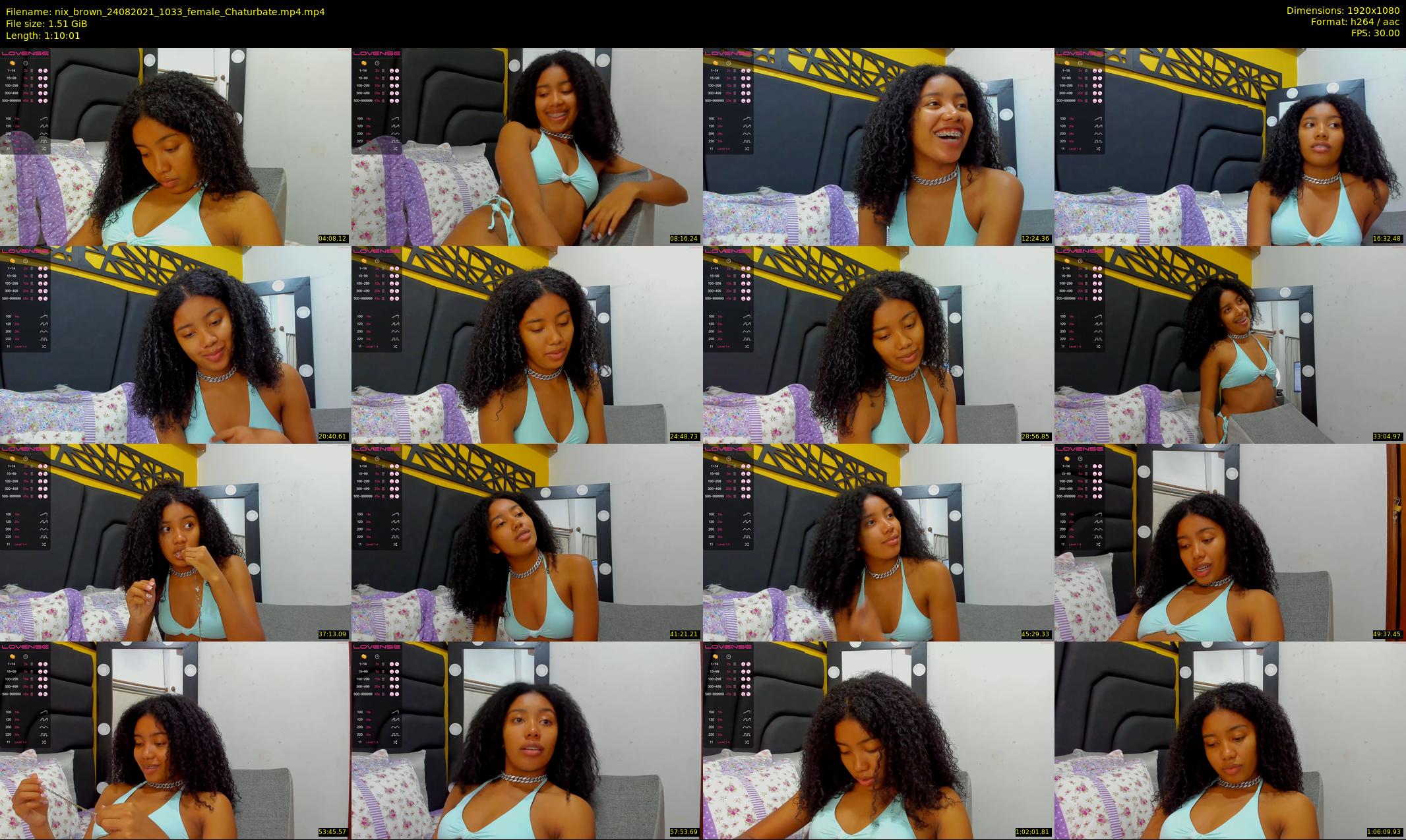nix_brown — 71 minute Chaturbate female cam show recording, 1080p, Aug 24, 2021